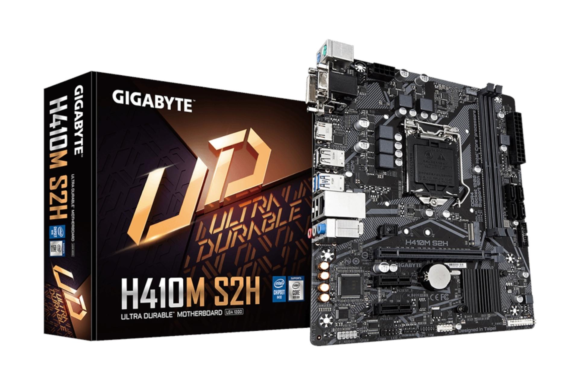 جعبه مادربرد گیگابایت GIGABYTE H410M S2H (rev. 1.x)