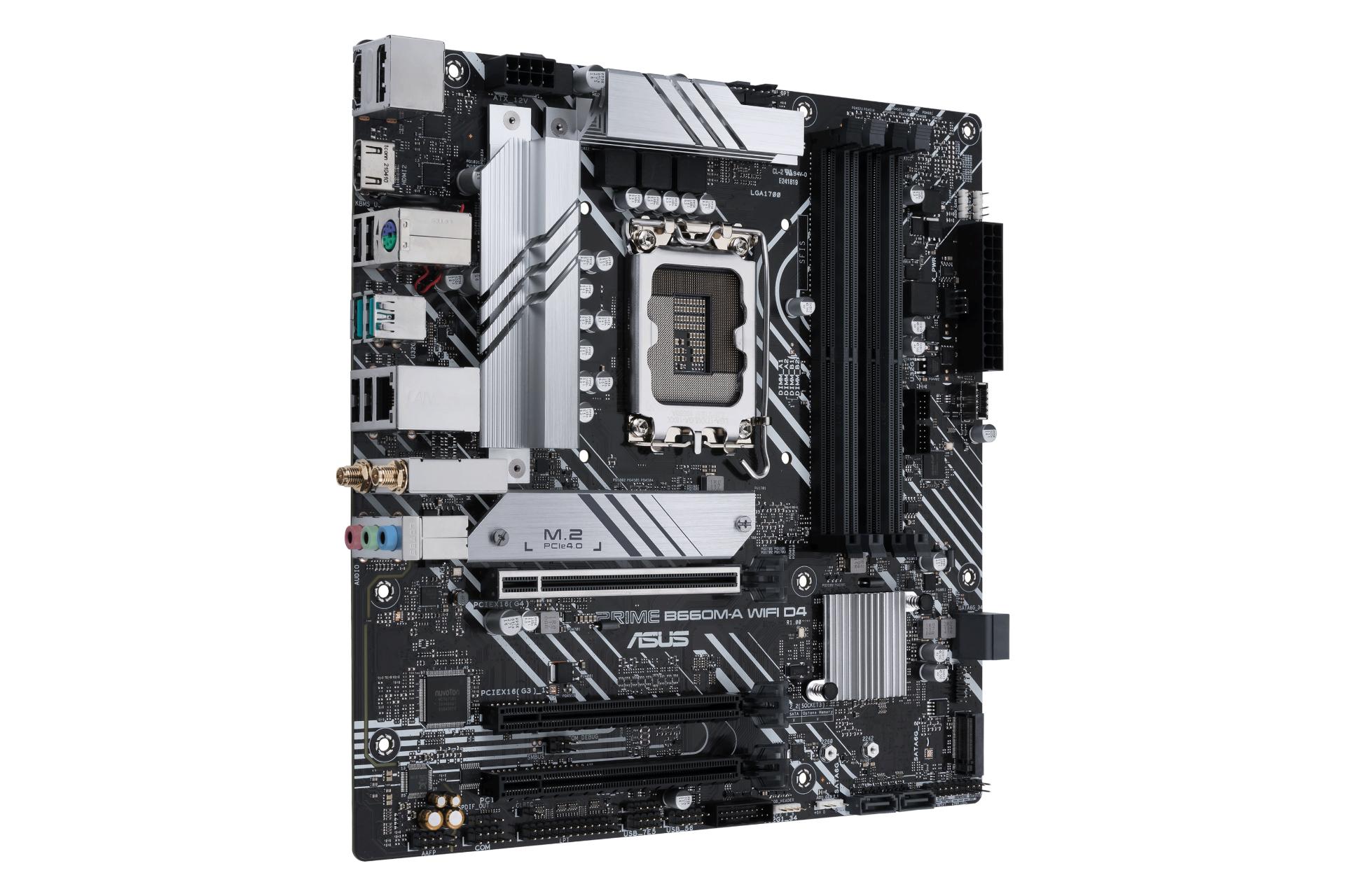 نمای چپ مادربرد ایسوس ASUS PRIME B660M-A WIFI D4