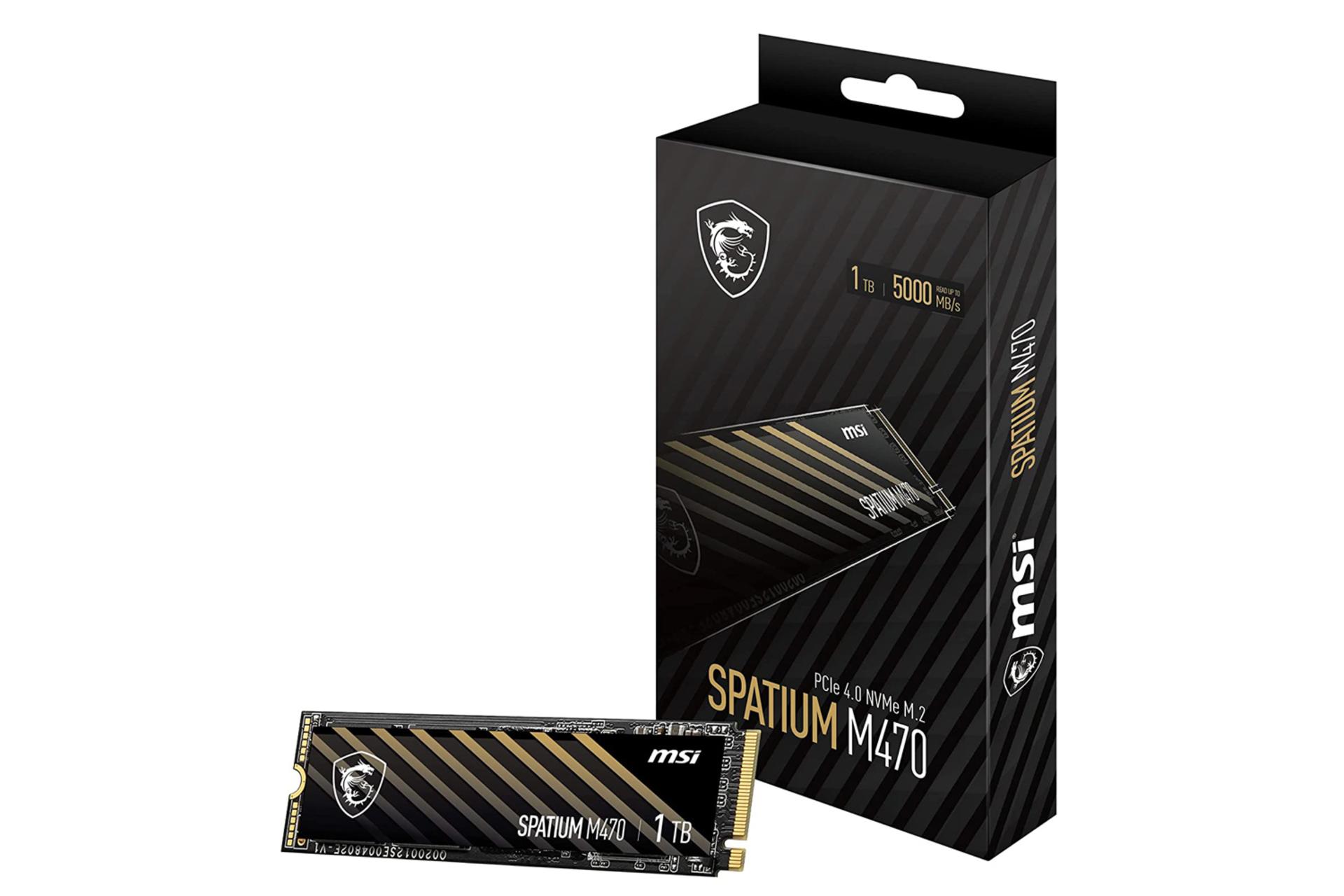 جعبه SSD ام اس آی SPATIUM M470 NVMe M.2 ظرفیت 1 ترابایت