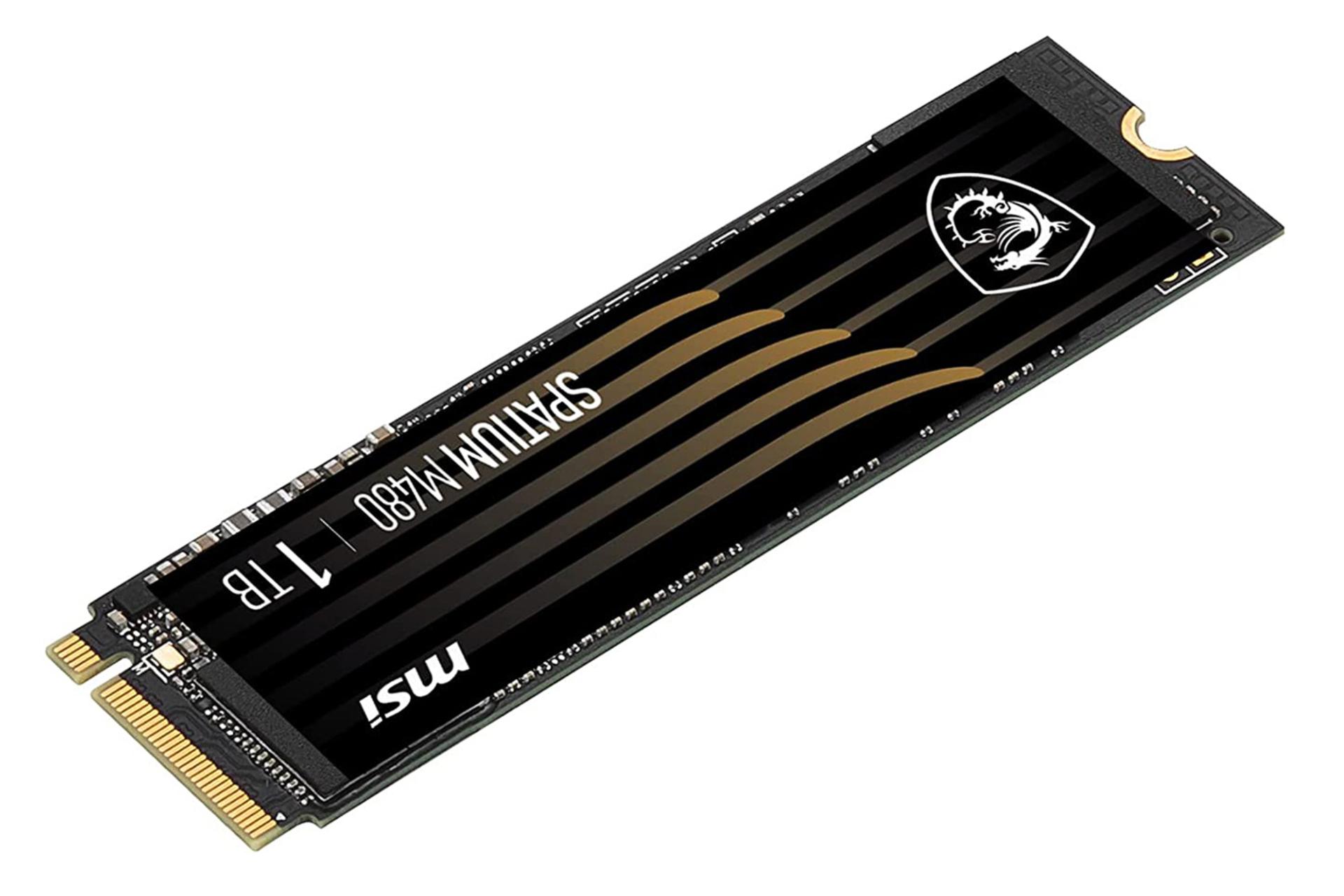 نمای بالای SSD ام اس آی SPATIUM M480 NVMe M.2 ظرفیت 1 ترابایت