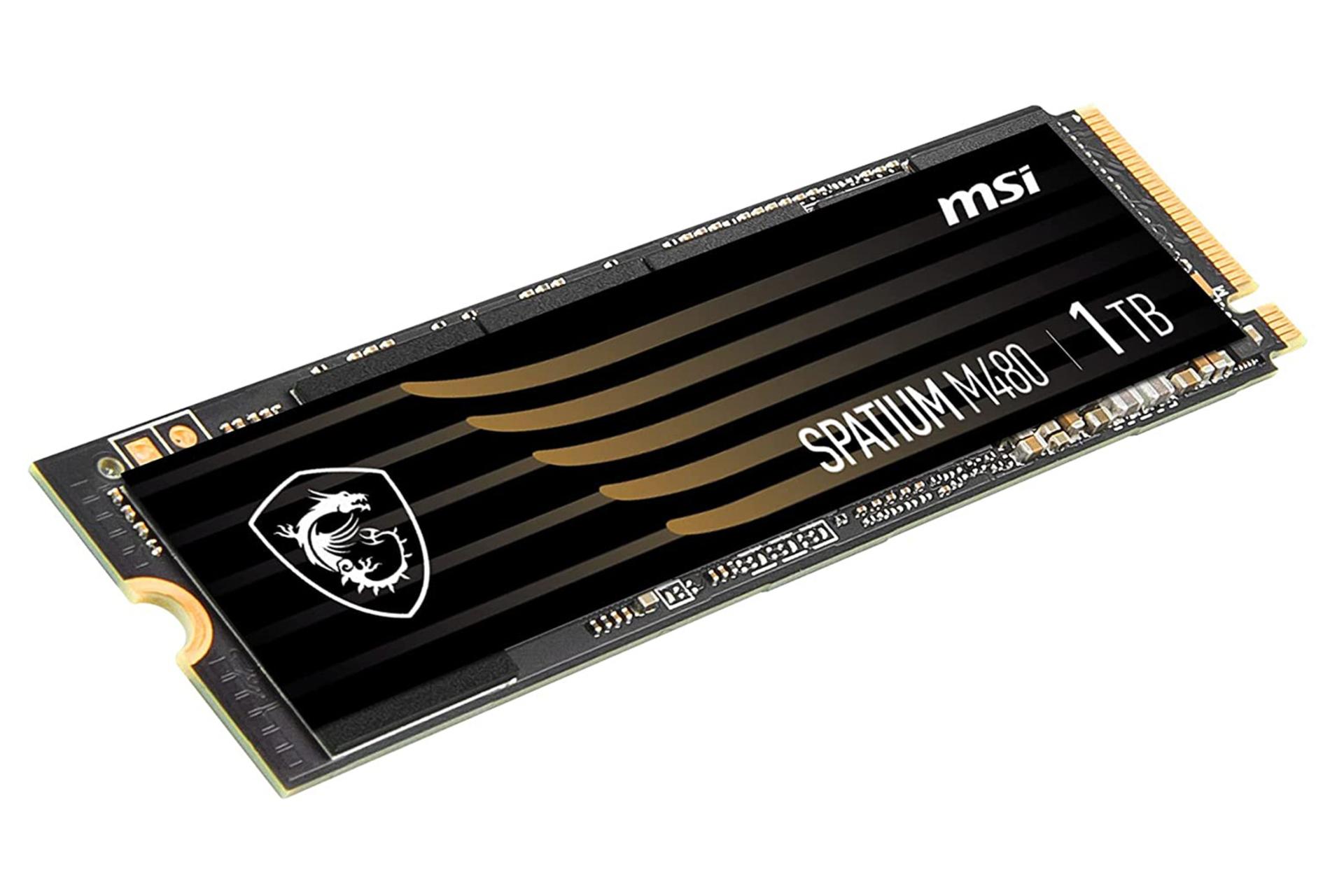 نمای چپ SSD ام اس آی SPATIUM M480 NVMe M.2 ظرفیت 1 ترابایت