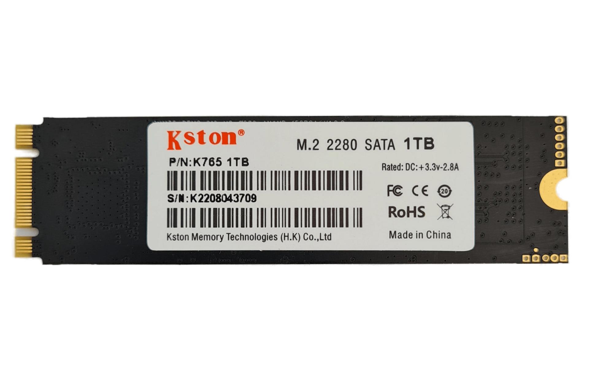 نمای روبرو SSD کی استون K755 SATA M.2 ظرفیت 1 ترابایت