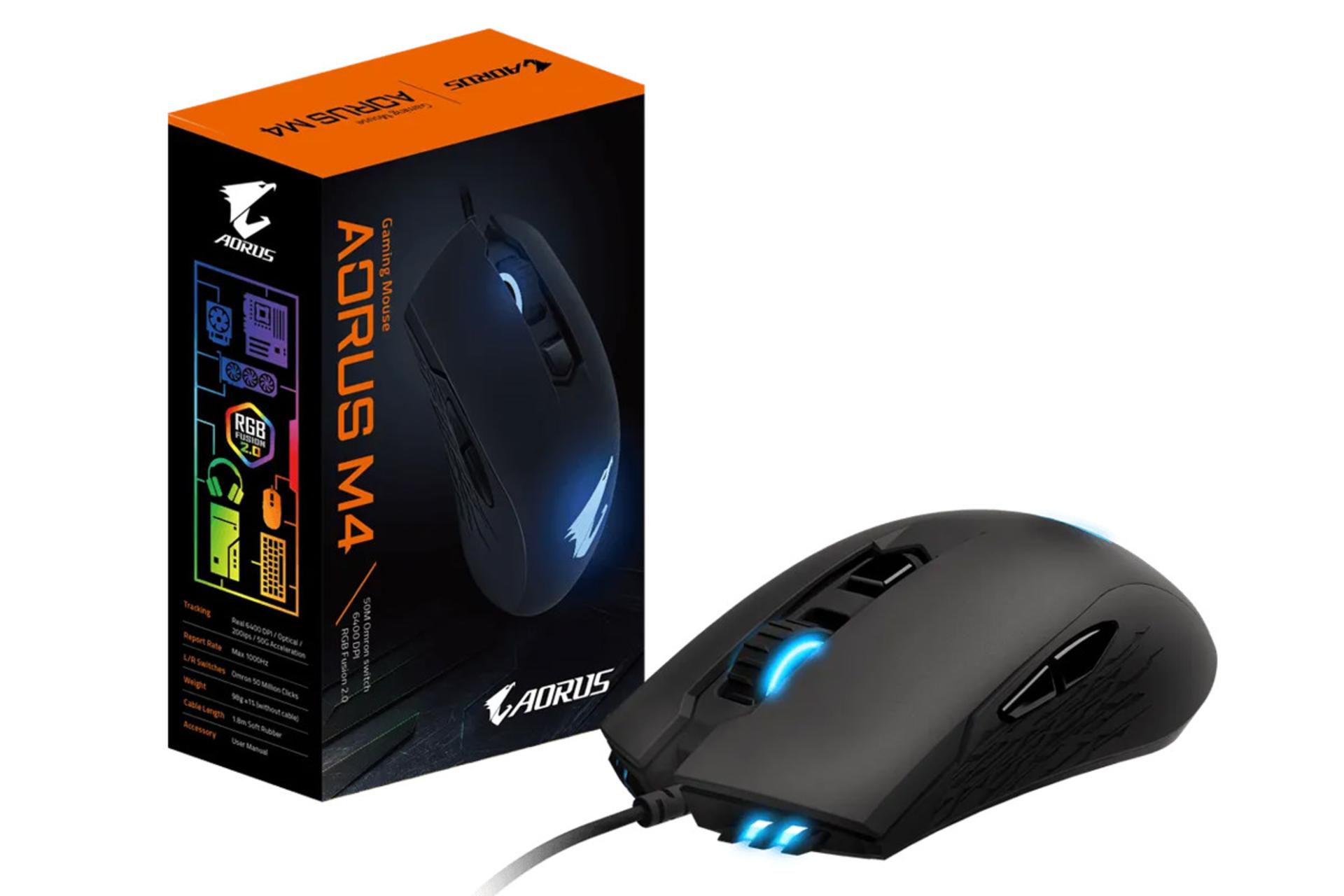 ماوس گیگابایت AORUS M4 همراه جعبه