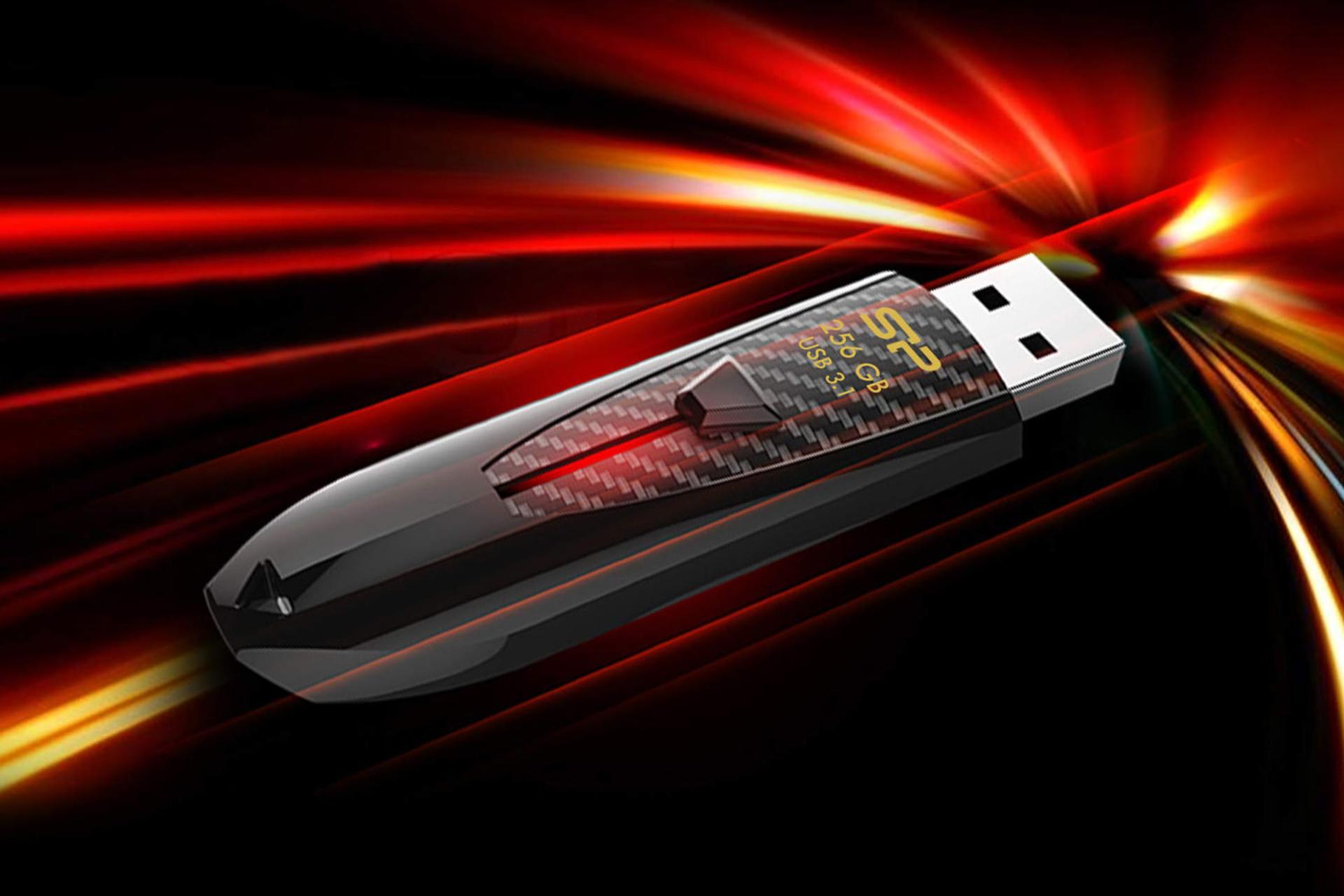 سرعت فلش مموری سیلیکون پاور مدل Blaze B25 ظرفیت 256 گیگابایت