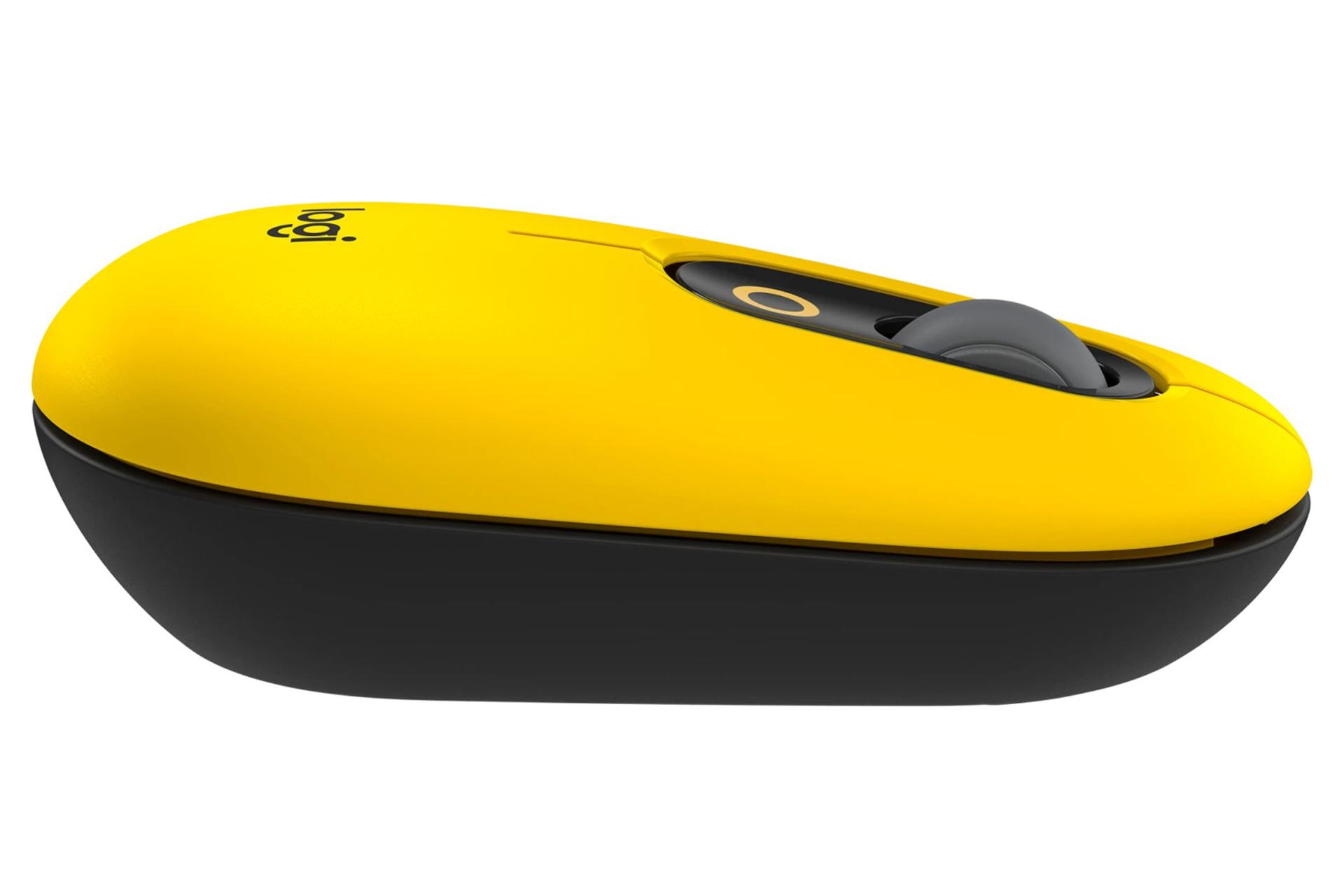 نمای جانبی ماوس لاجیتک POP Mouse زرد