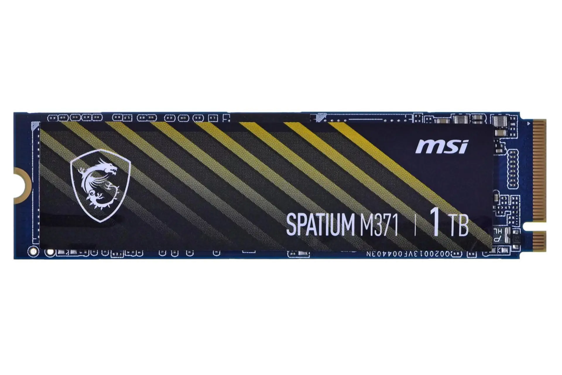 نمای روبرو SSD ام اس آی SPATIUM M371 NVMe M.2 ظرفیت 1 ترابایت