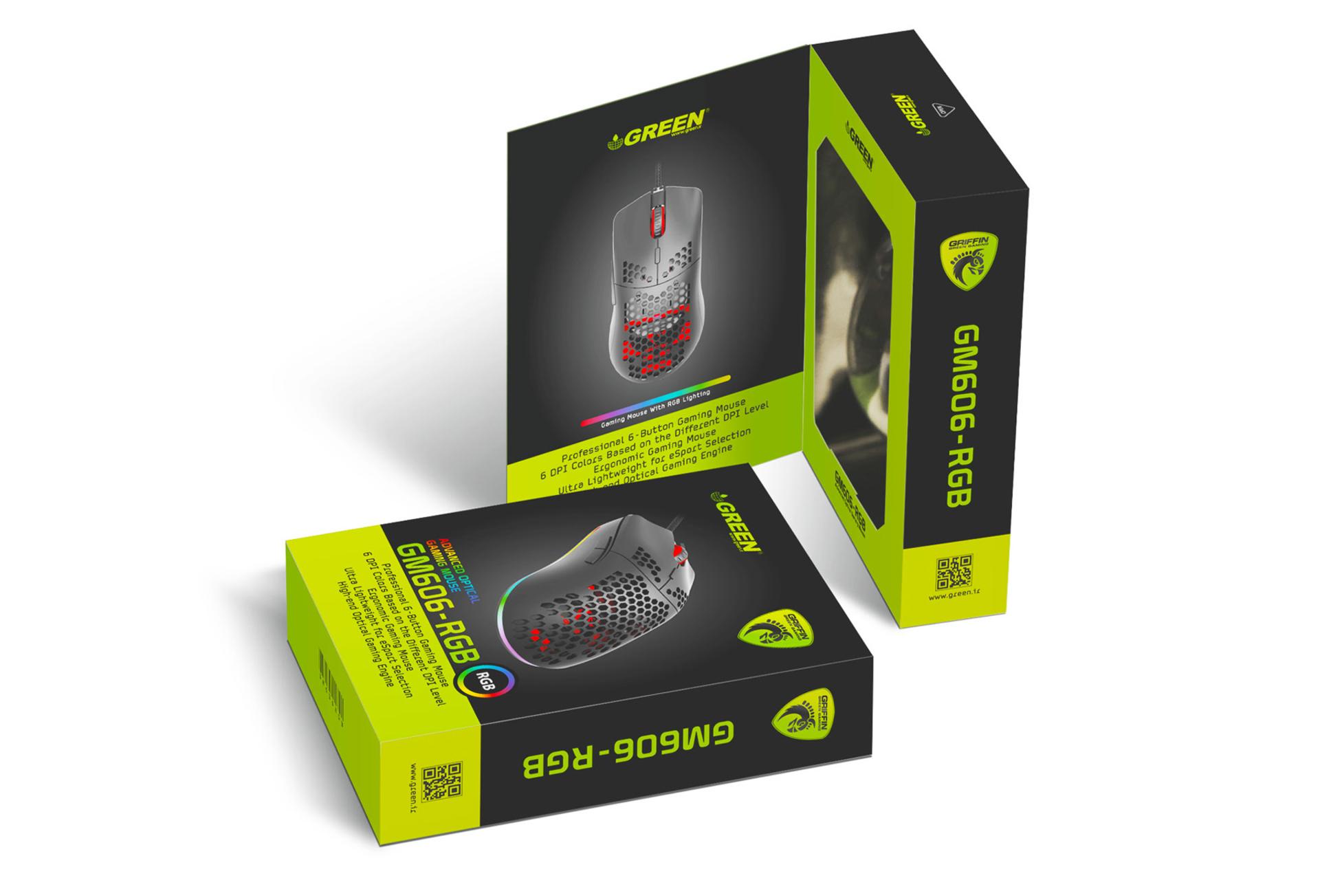 جعبه ماوس گرین GM606-RGB