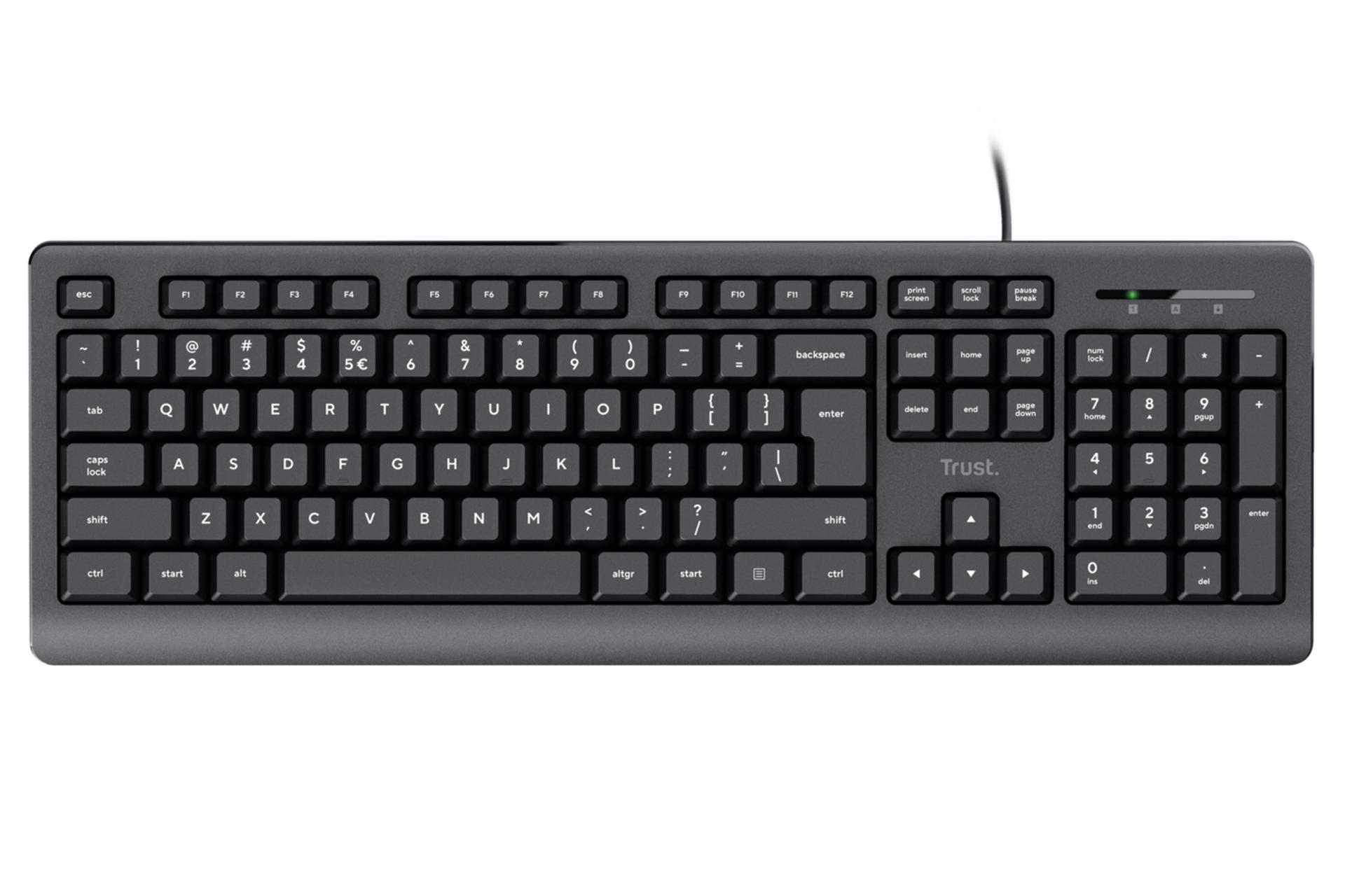 کیبورد تراست TK-150 نمای بالا