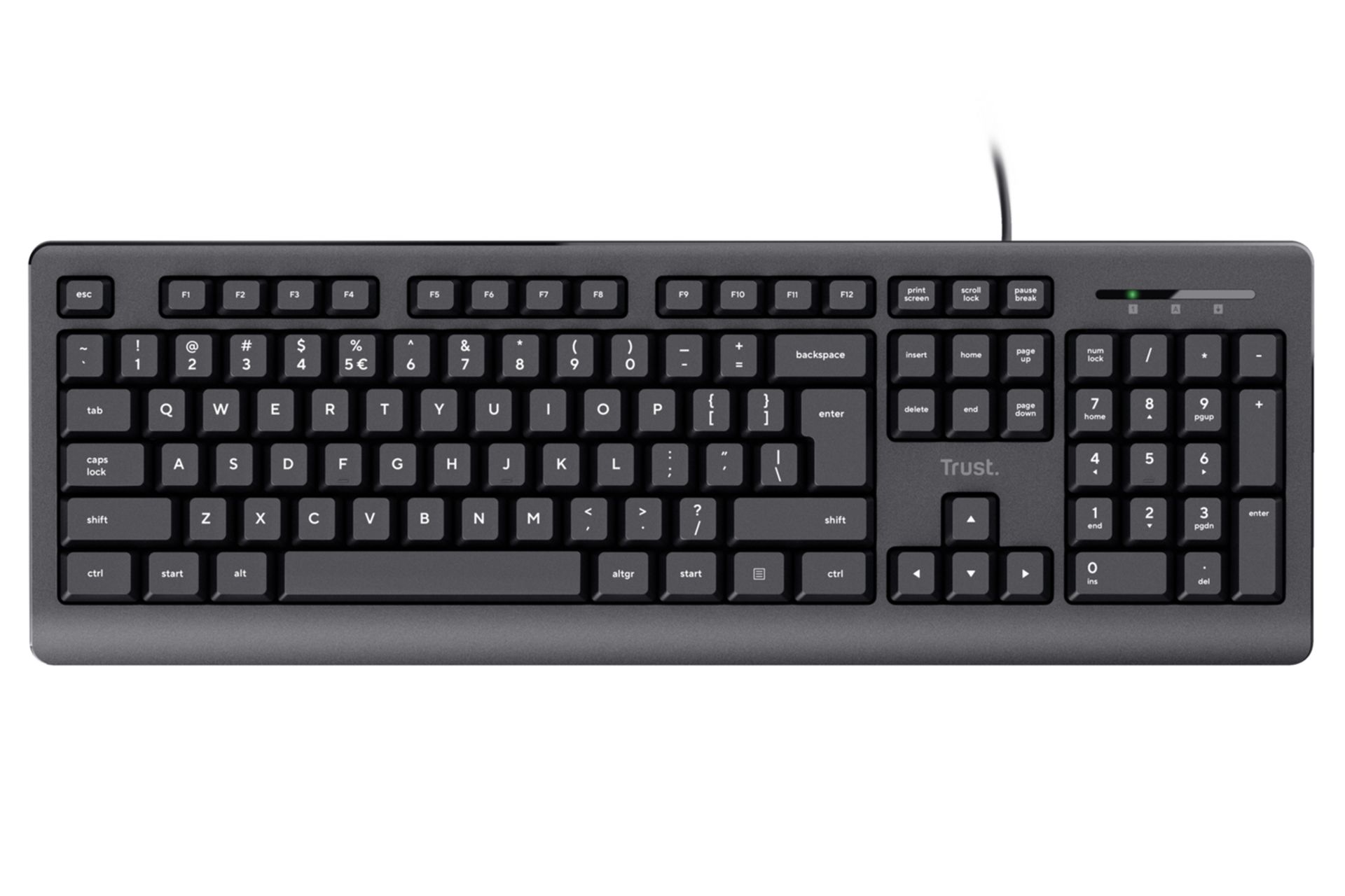 کیبورد تراست TK-150 نمای بالا
