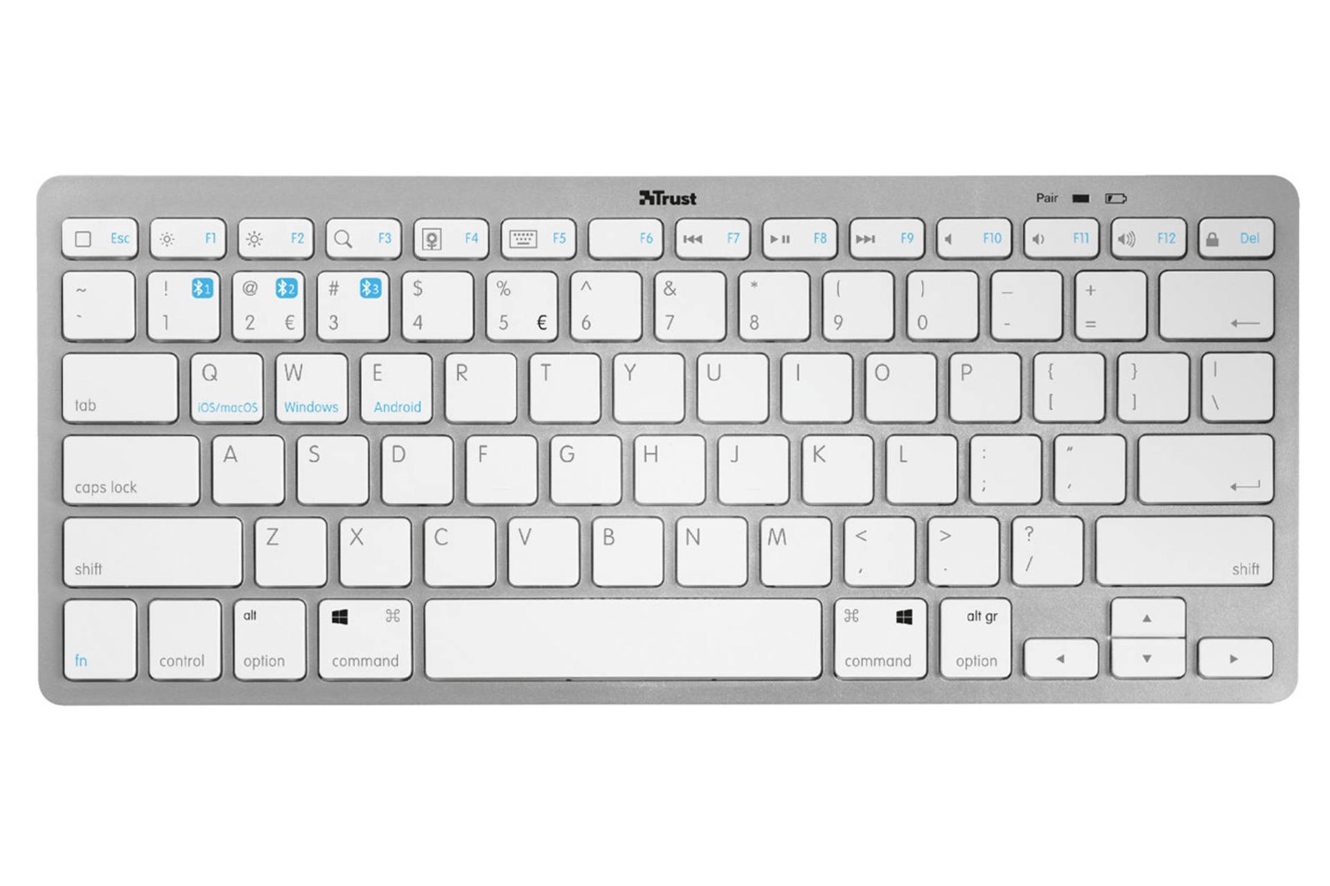 کیبورد تراست Trust Nado نمای بالا