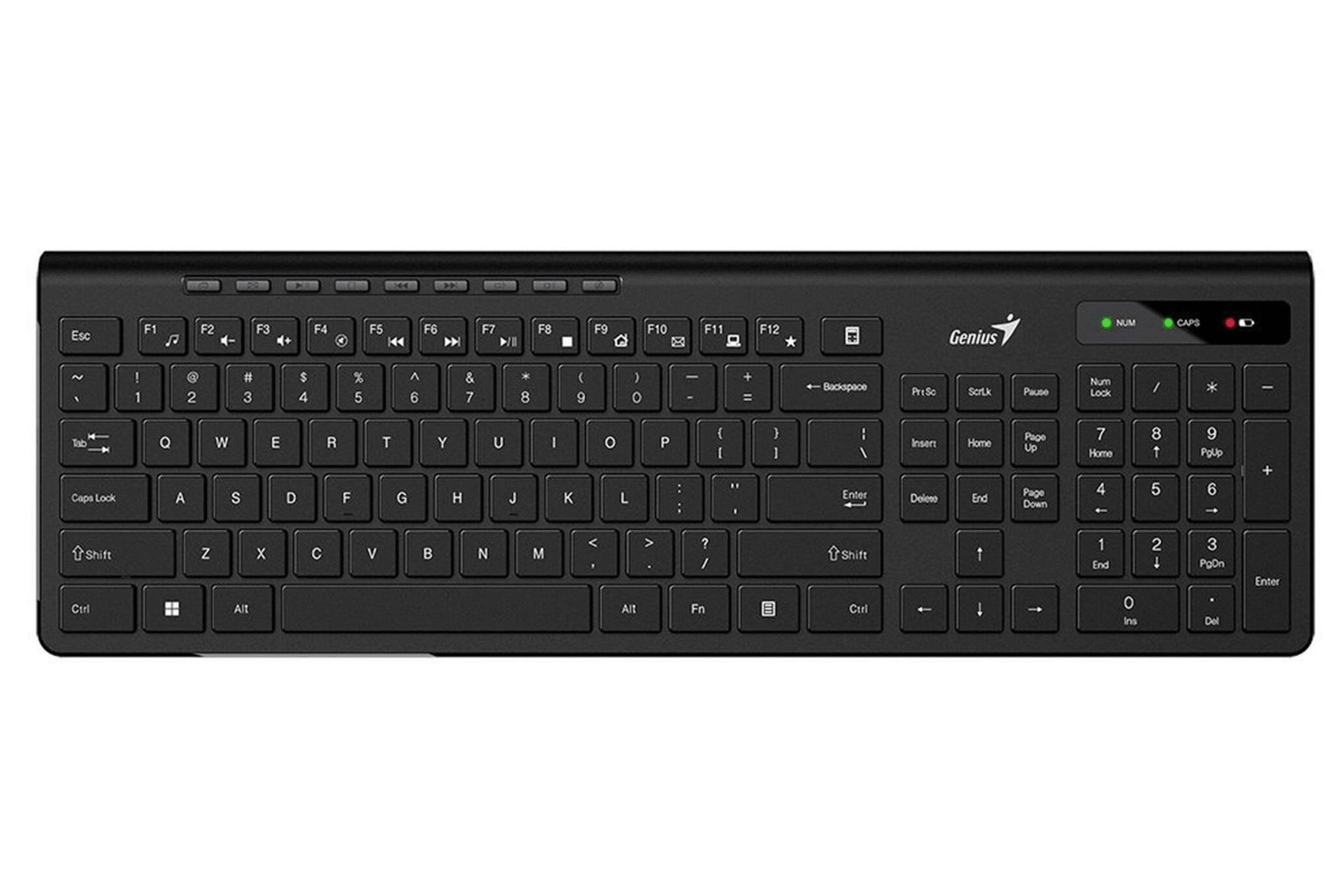 کیبورد جنیوس Genius SlimStar 7230 نمای بالا