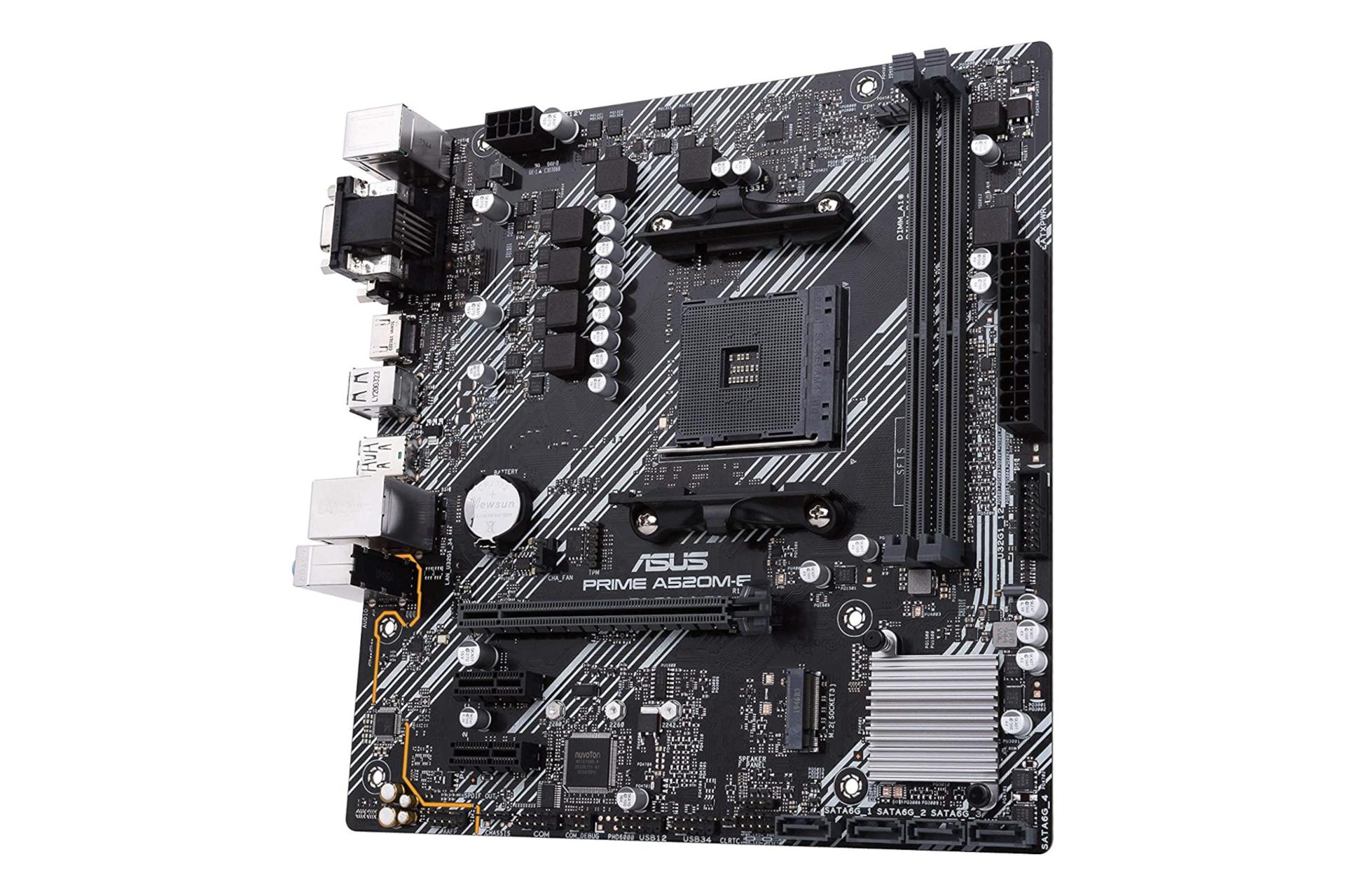 نمای راست مادربرد ایسوس ASUS PRIME A520M-E