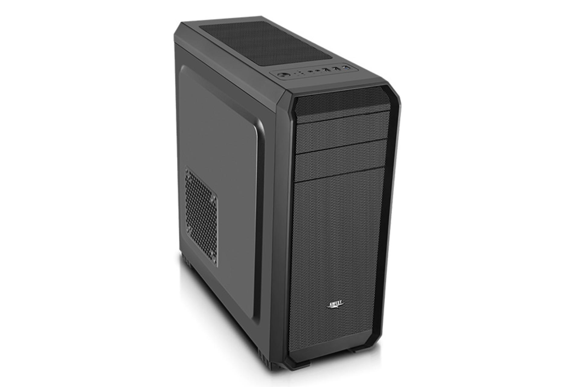 نمای نیم رخ جلو، بالا و سمت چپ کیس کامپیوتر اوست Espiyari