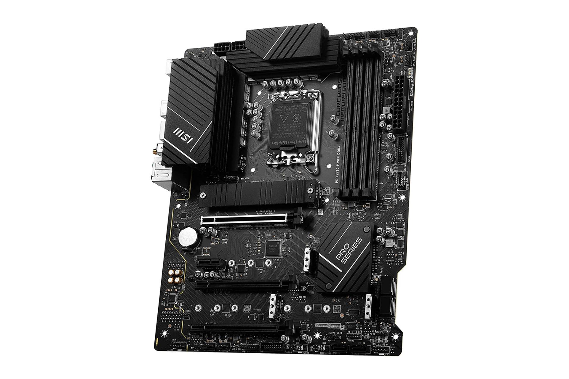 نمای کناری مادربرد ام اس آی MSI PRO Z790-P WIFI DDR4