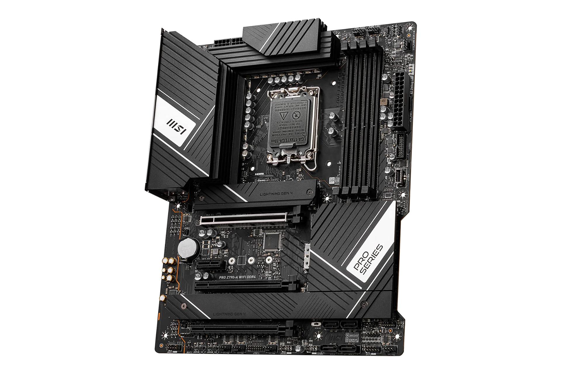 نمای کناری مادربرد ام اس آی MSI PRO Z790-A WIFI DDR4