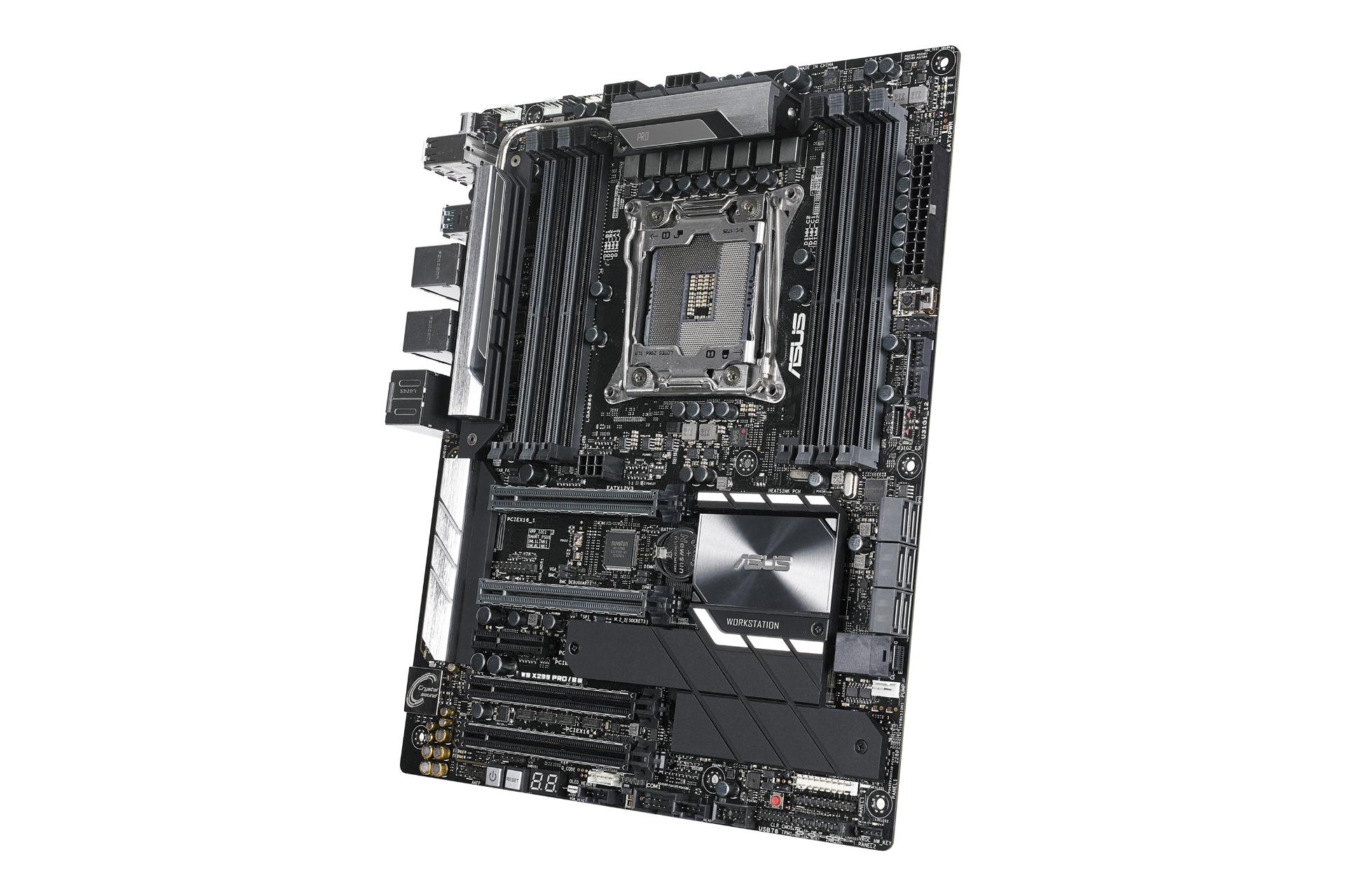 نمای کناری مادربرد ایسوس ASUS WS X299 PRO/SE