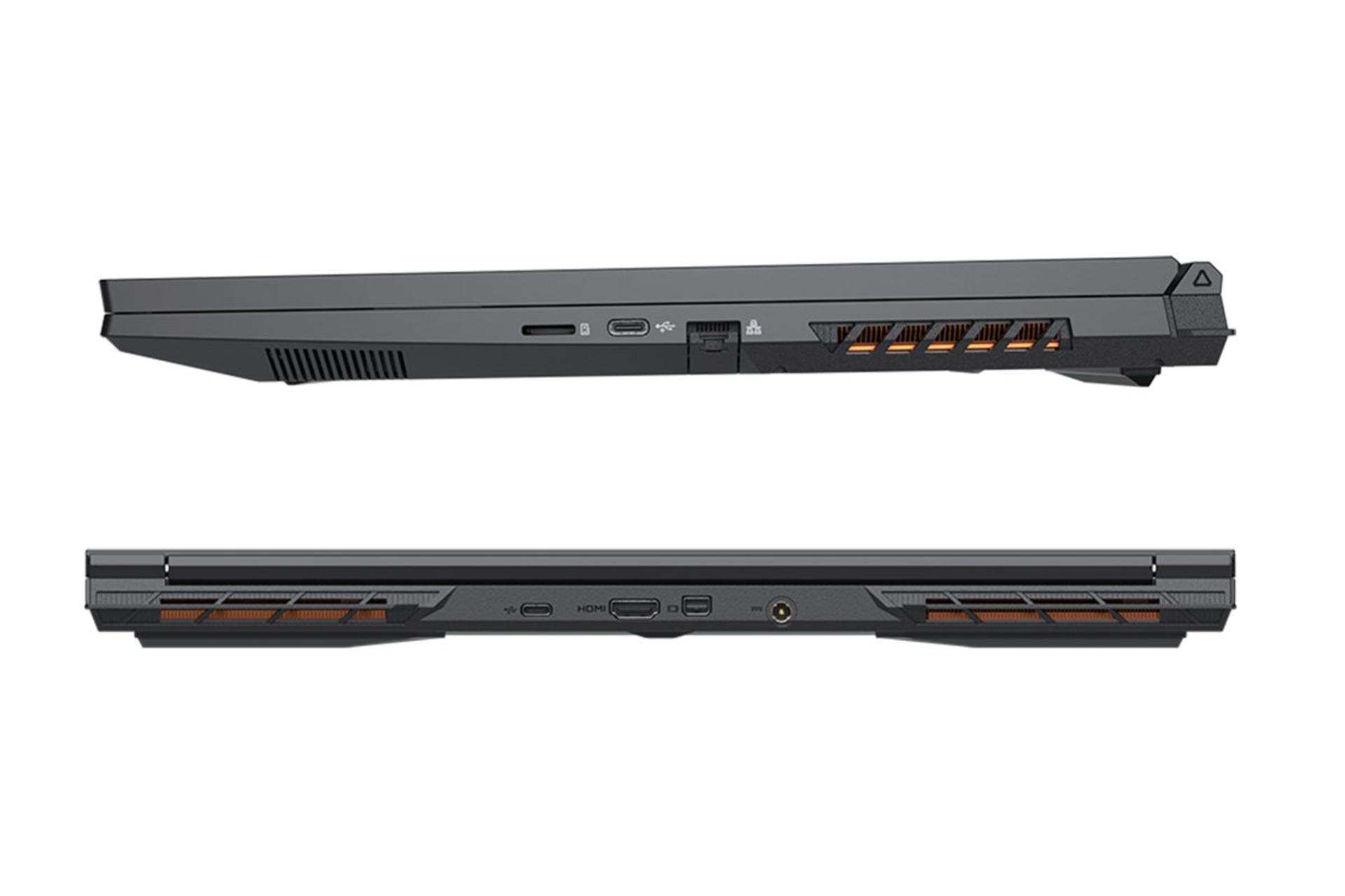 لپ تاپ گیگابایت GIGABYTE G6 MF نمای درگاه ها