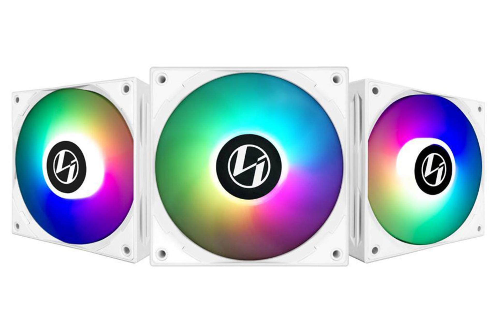 فن کیس لیان لی UNI ST120 بسته 3 عددی سفید