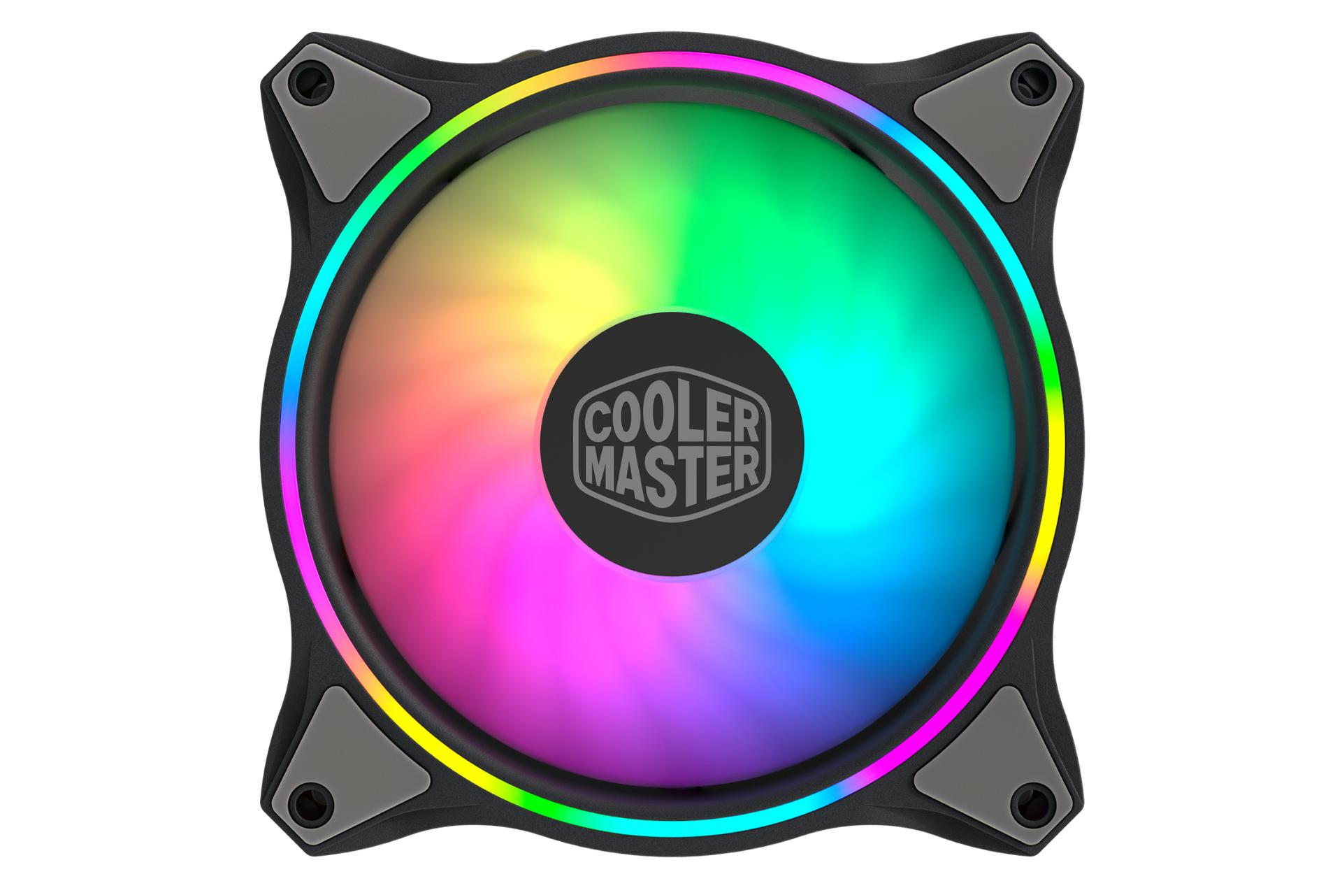 نمای روبرو فن کیس کولر مستر MASTERFAN MF120 HALO
