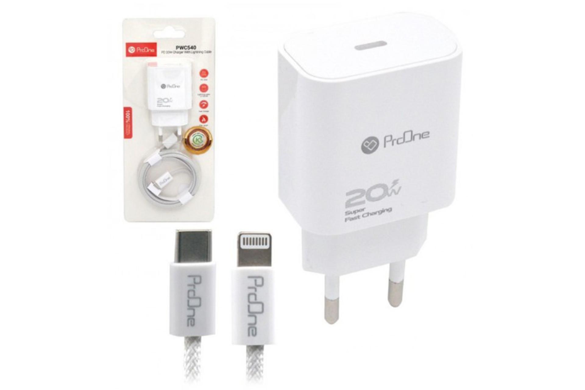 شارژر پرو وان PWC540 سفید