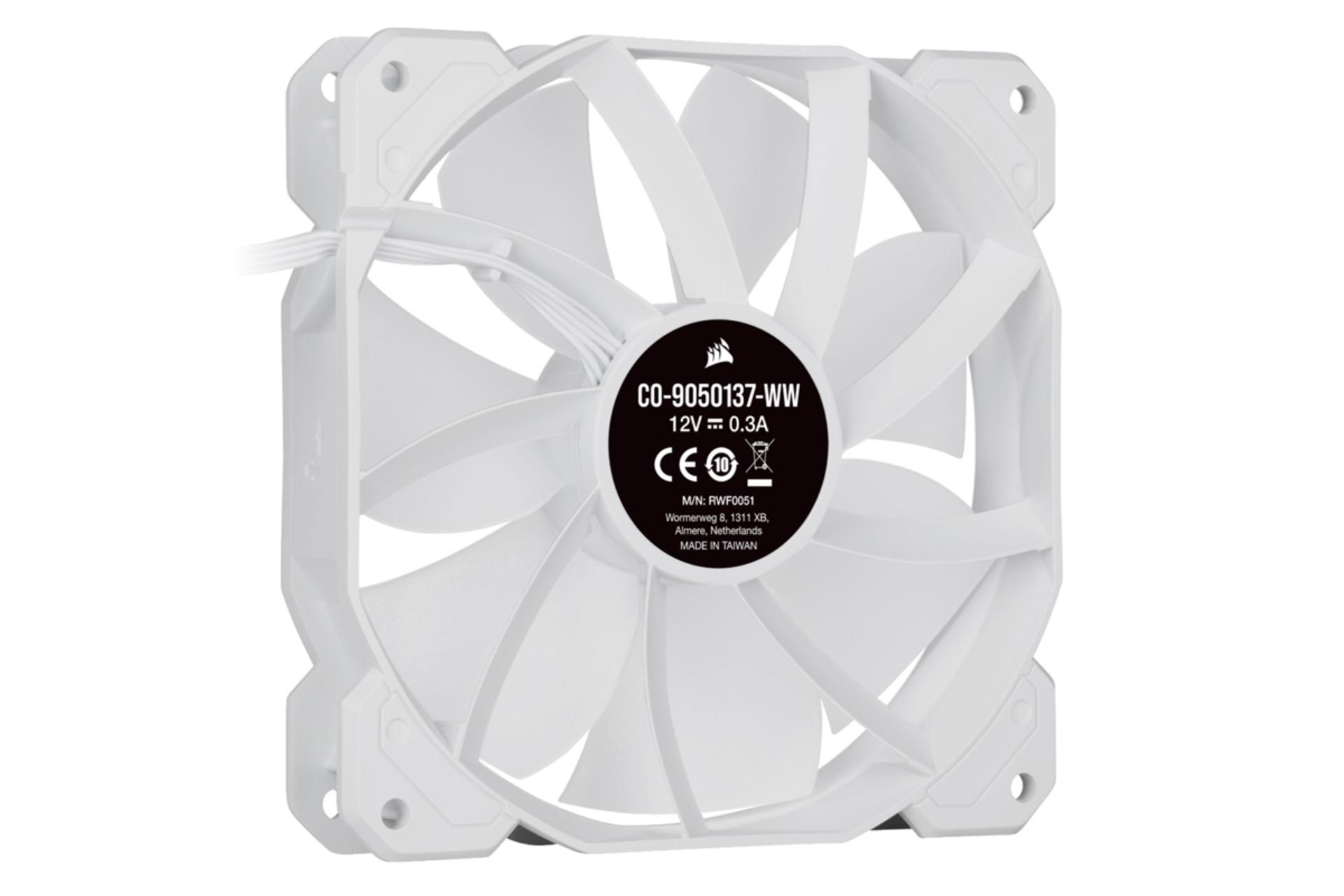 فن کیس کورسیر iCUE SP120 RGB ELITE  سفید