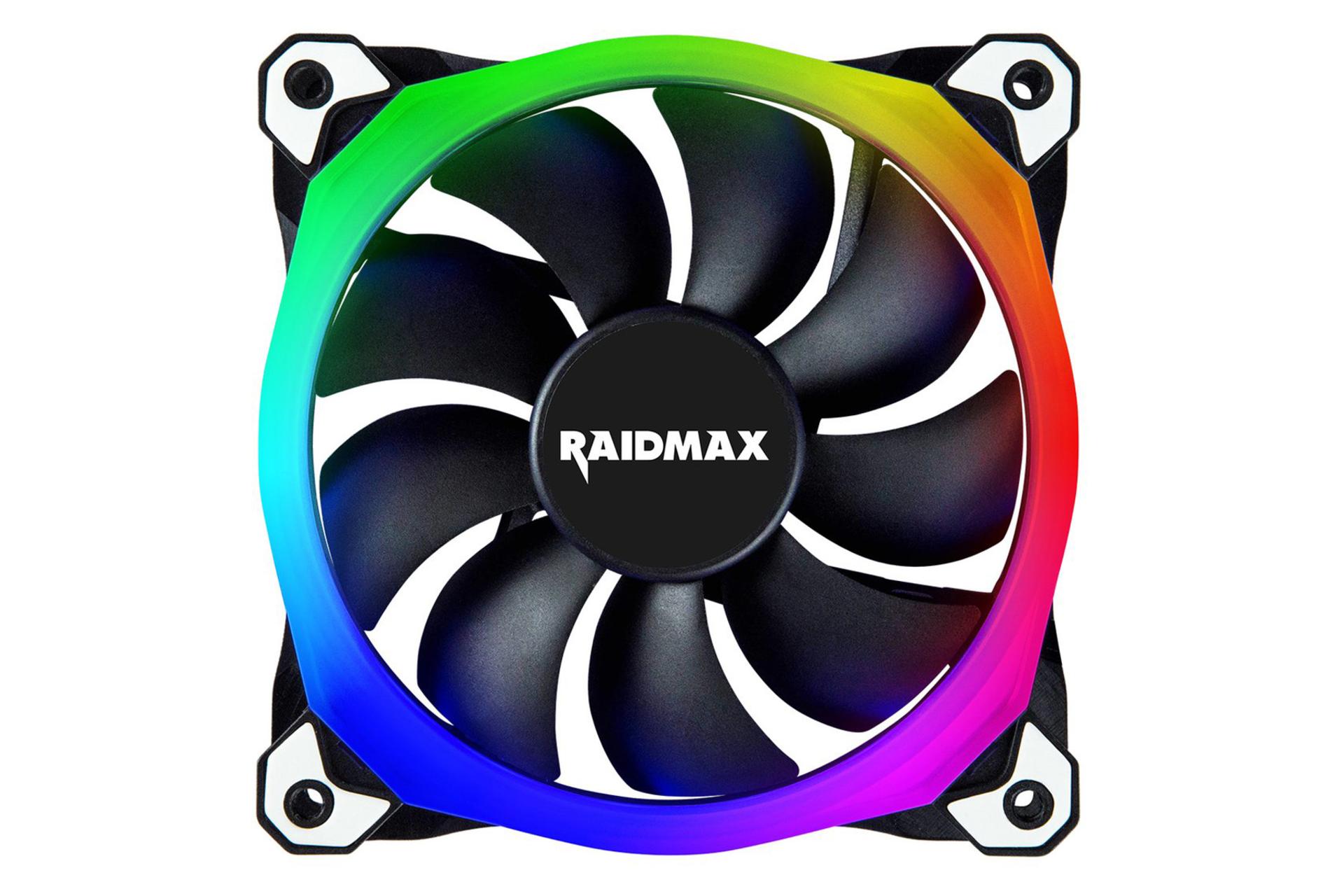 نمای روبرو فن کیس ریدمکس NV-R120FBR3 با نورپردازی