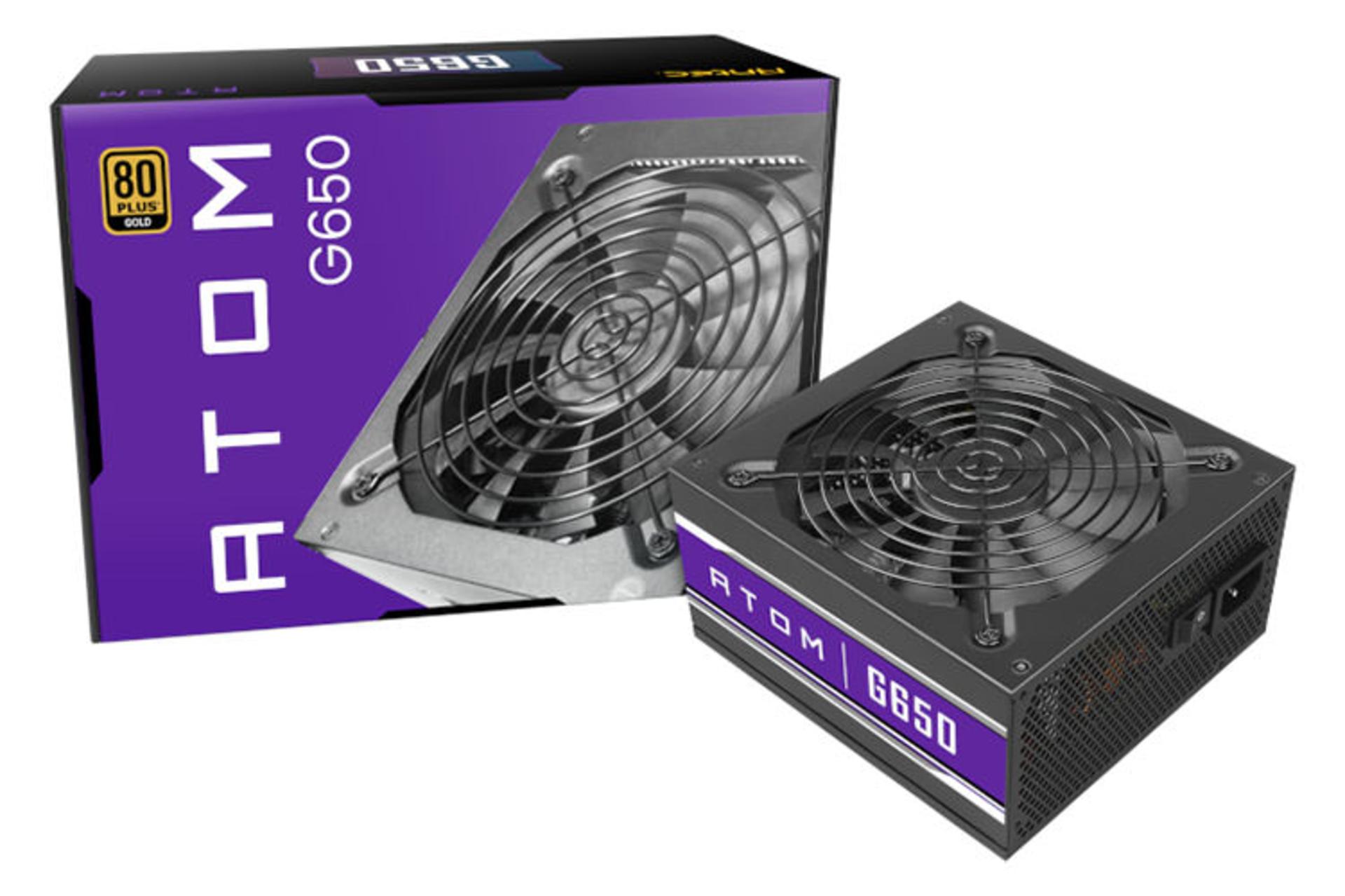 پاور کامپیوتر انتک ATOM G650 با توان 650 وات بسته بندی