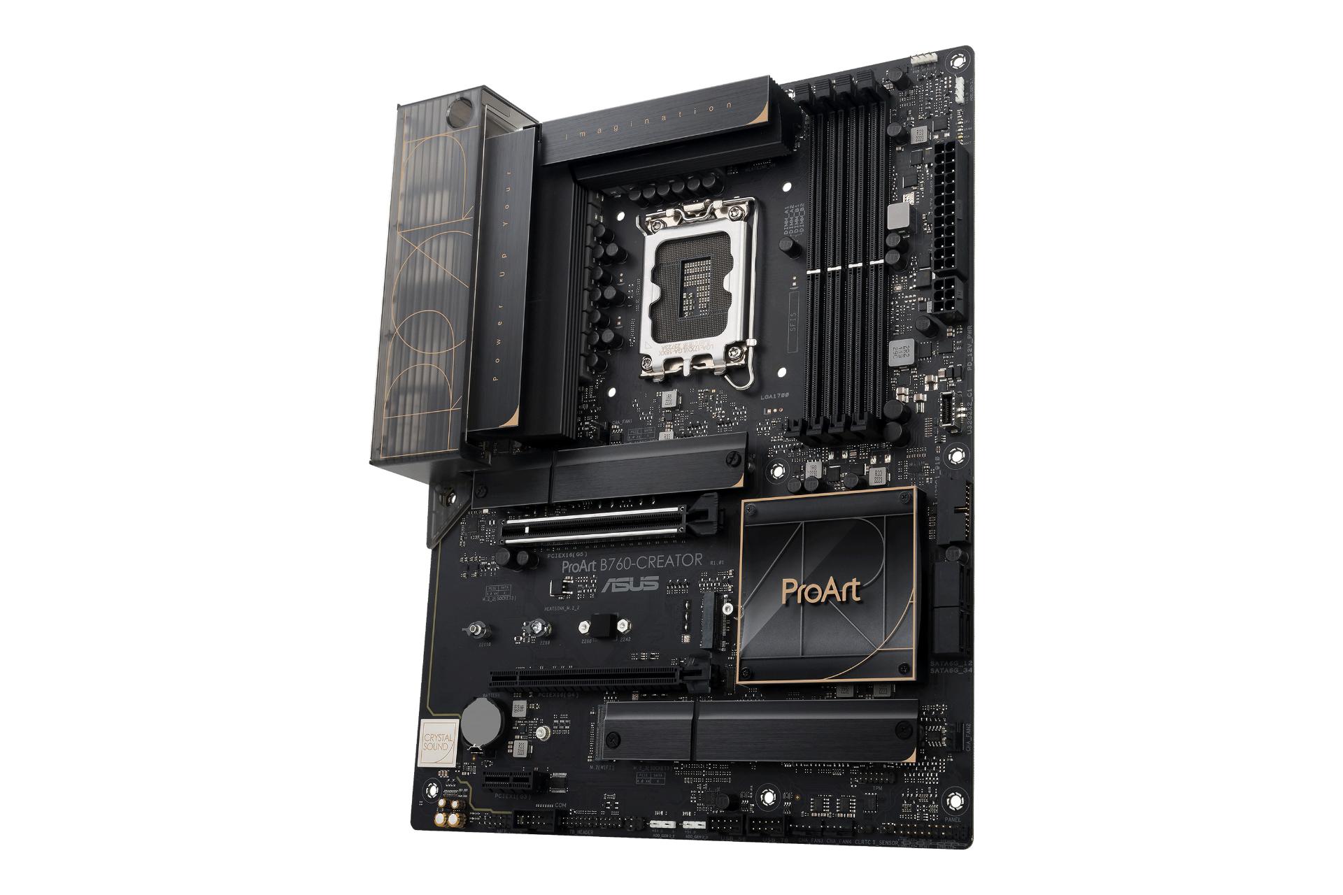 نمای کناری مادربرد ایسوس ASUS ProArt B760-CREATOR