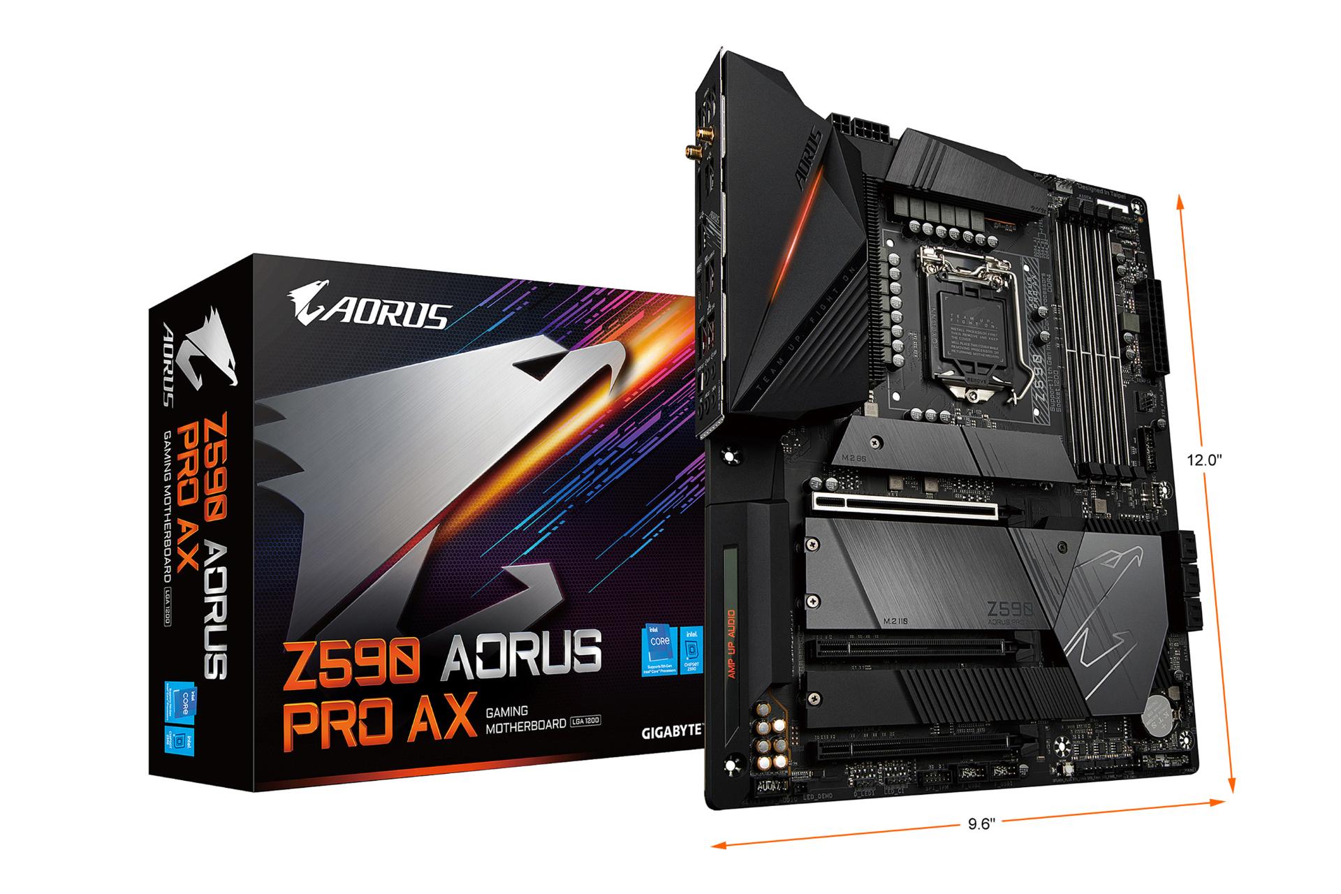 جعبه مادربرد گیگابایت GIGABYTE Z590 AORUS PRO AX (rev. 1.0)