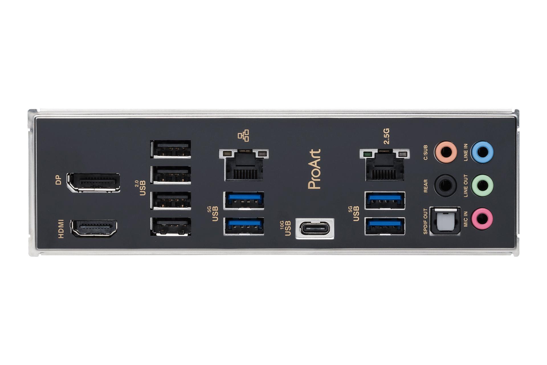 درگاه‌های مادربرد ایسوس ASUS ProArt B760-CREATOR