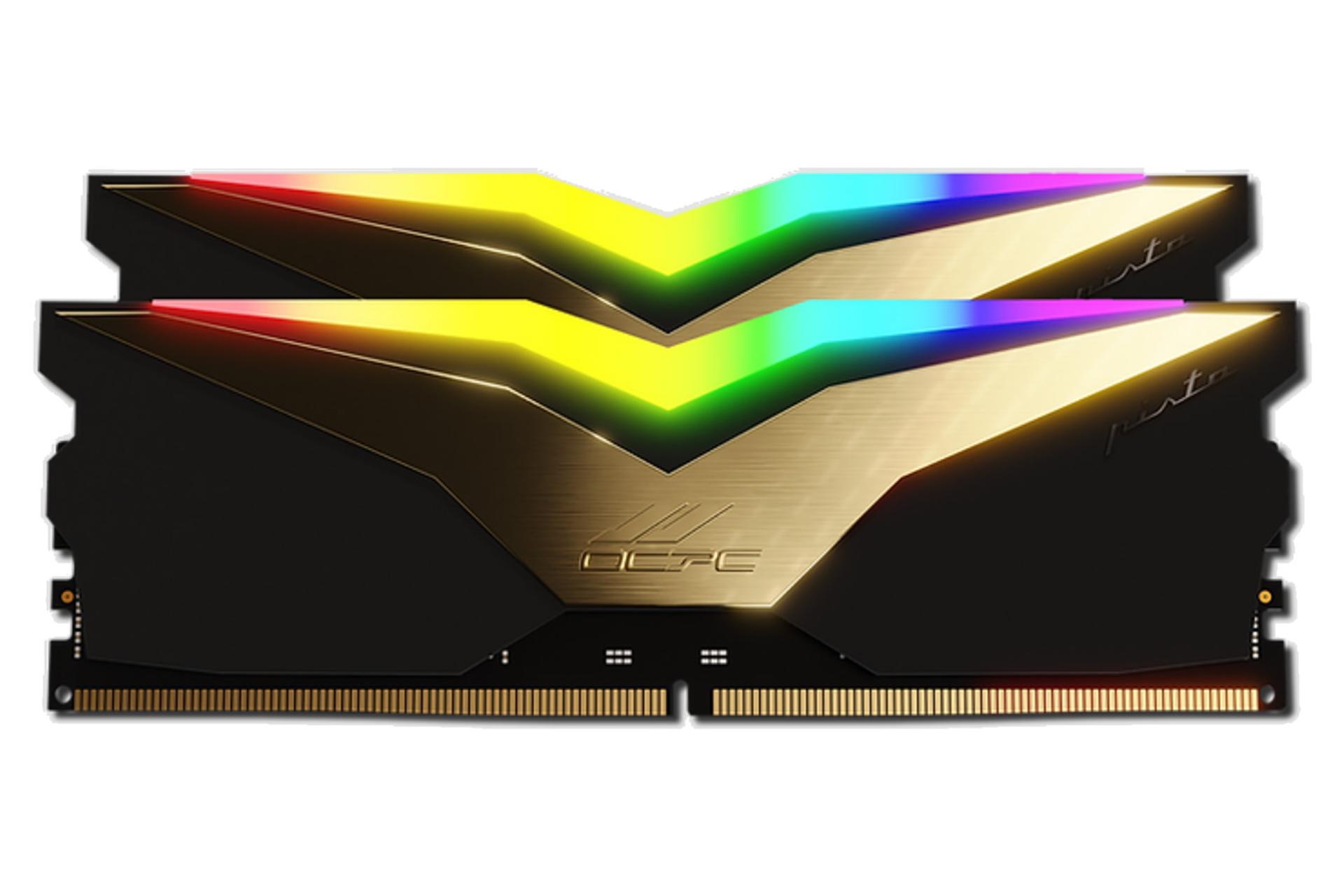 رنگ مشکی رم او سی پی سی OCPC PISTA RGB 32GB (2x16) DDR5-6000 CL32