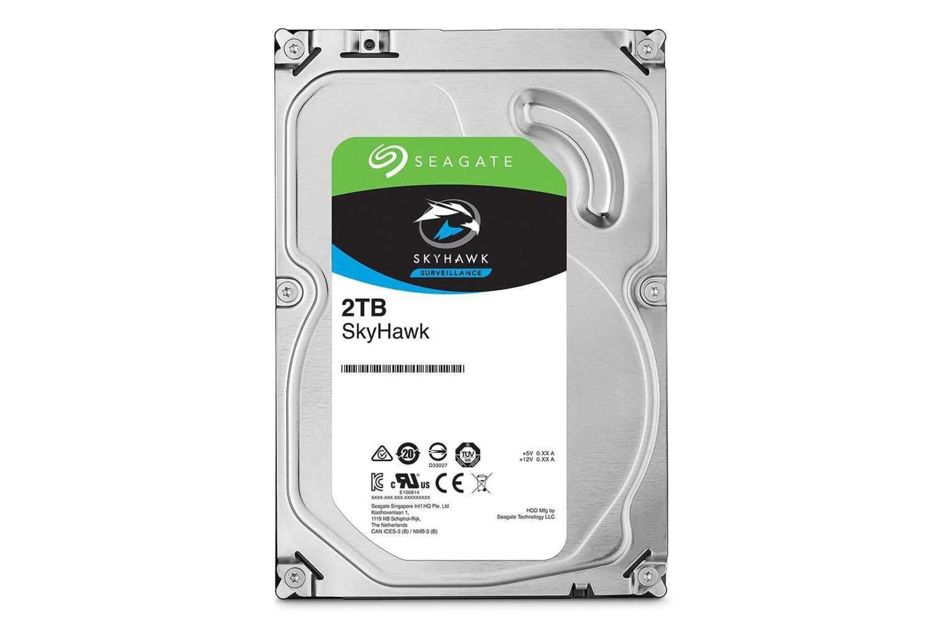 نمای پشت هارد دیسک سیگیت SkyHawk ST2000VX015 ظرفیت 2 ترابایت