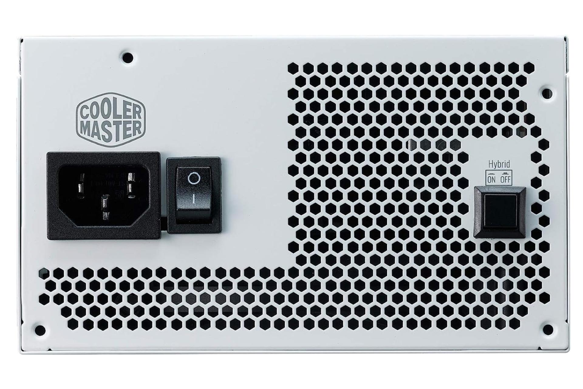 پاور کامپیوتر کولر مستر Cooler Master V750 GOLD-V2 با توان 750 وات نمای پشت