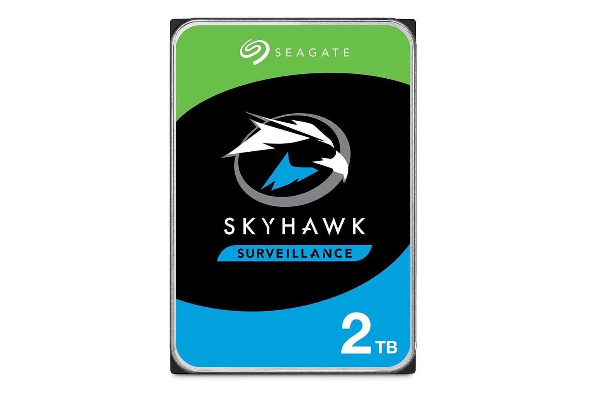 نمای روبرو هارد دیسک سیگیت SkyHawk ST2000VX015 ظرفیت 2 ترابایت