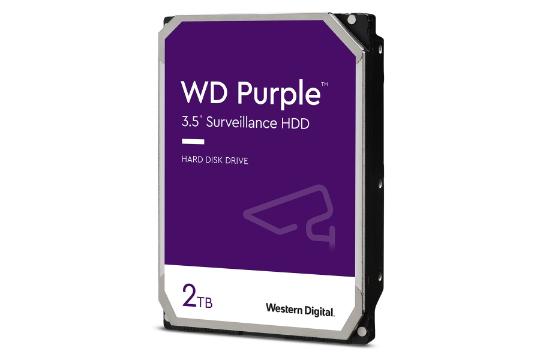 نمای جانبی هارد دیسک وسترن دیجیتال Purple WD22PURZ ظرفیت 2 ترابایت