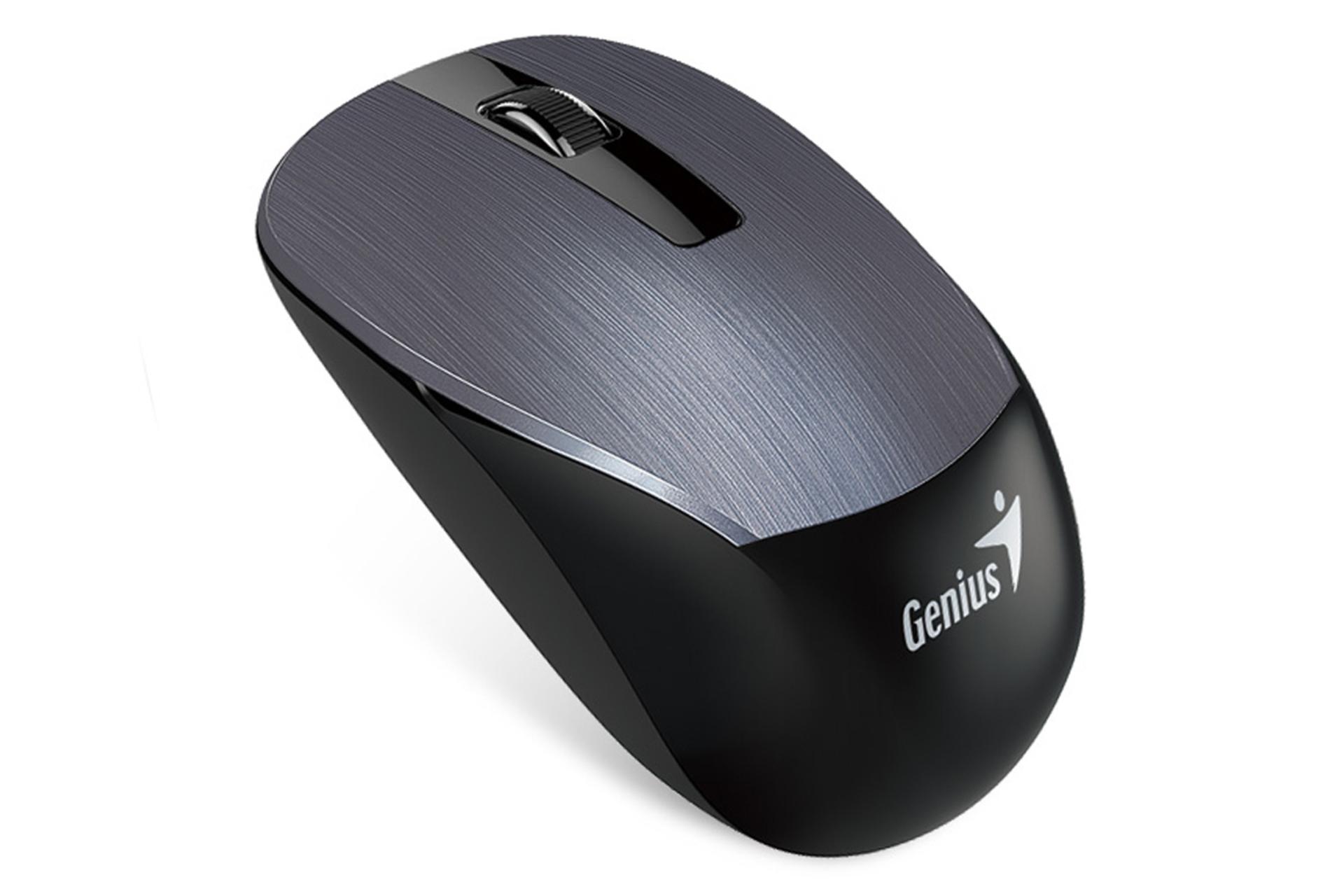نمای جانبی ماوس بی سیم جنیوس NX-7015ماوس بی سیم جنیوس NX-7015 خاکستری