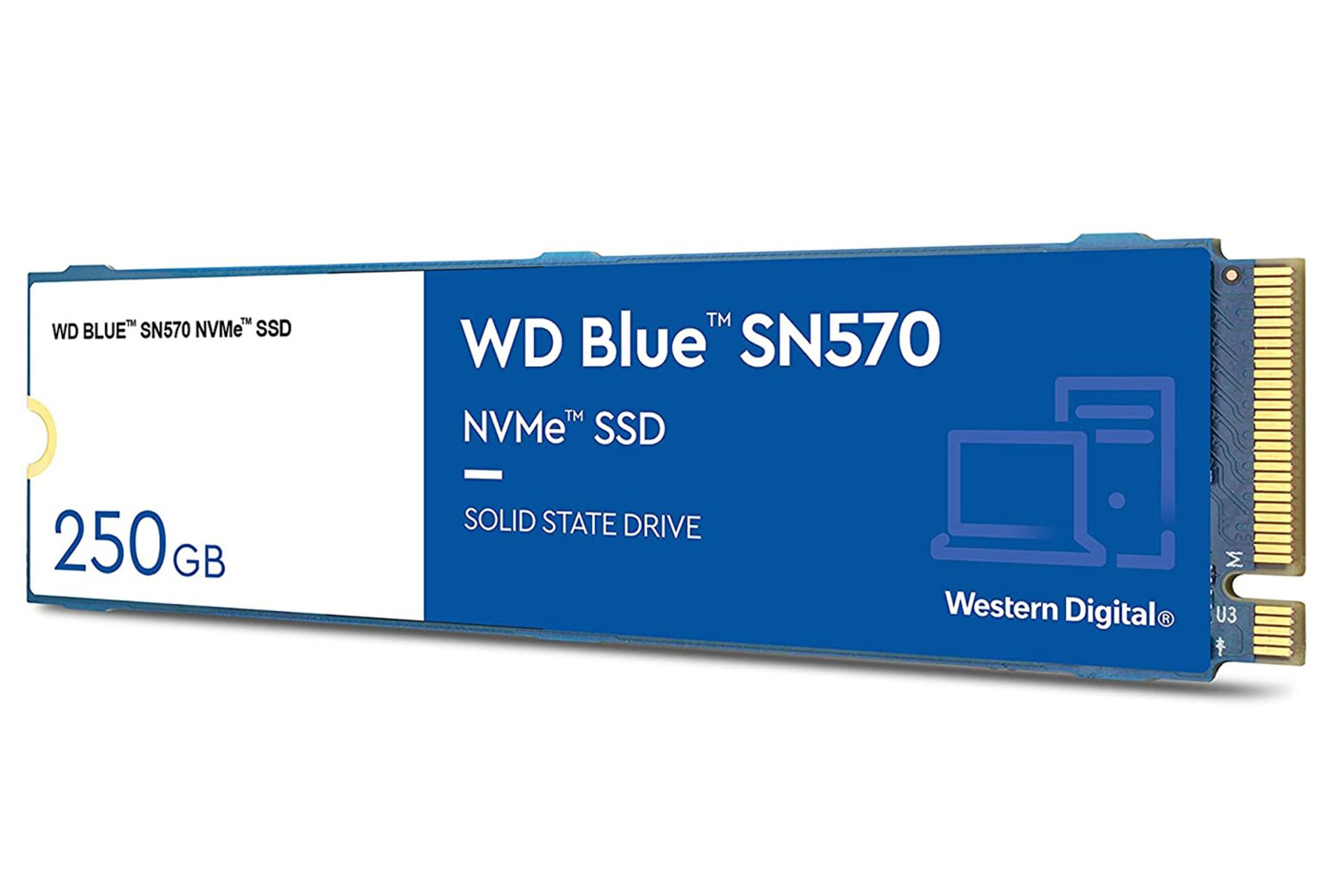 SSD وسترن دیجیتال Blue SN570 NVMe M.2 ظرفیت 250 گیگابایت