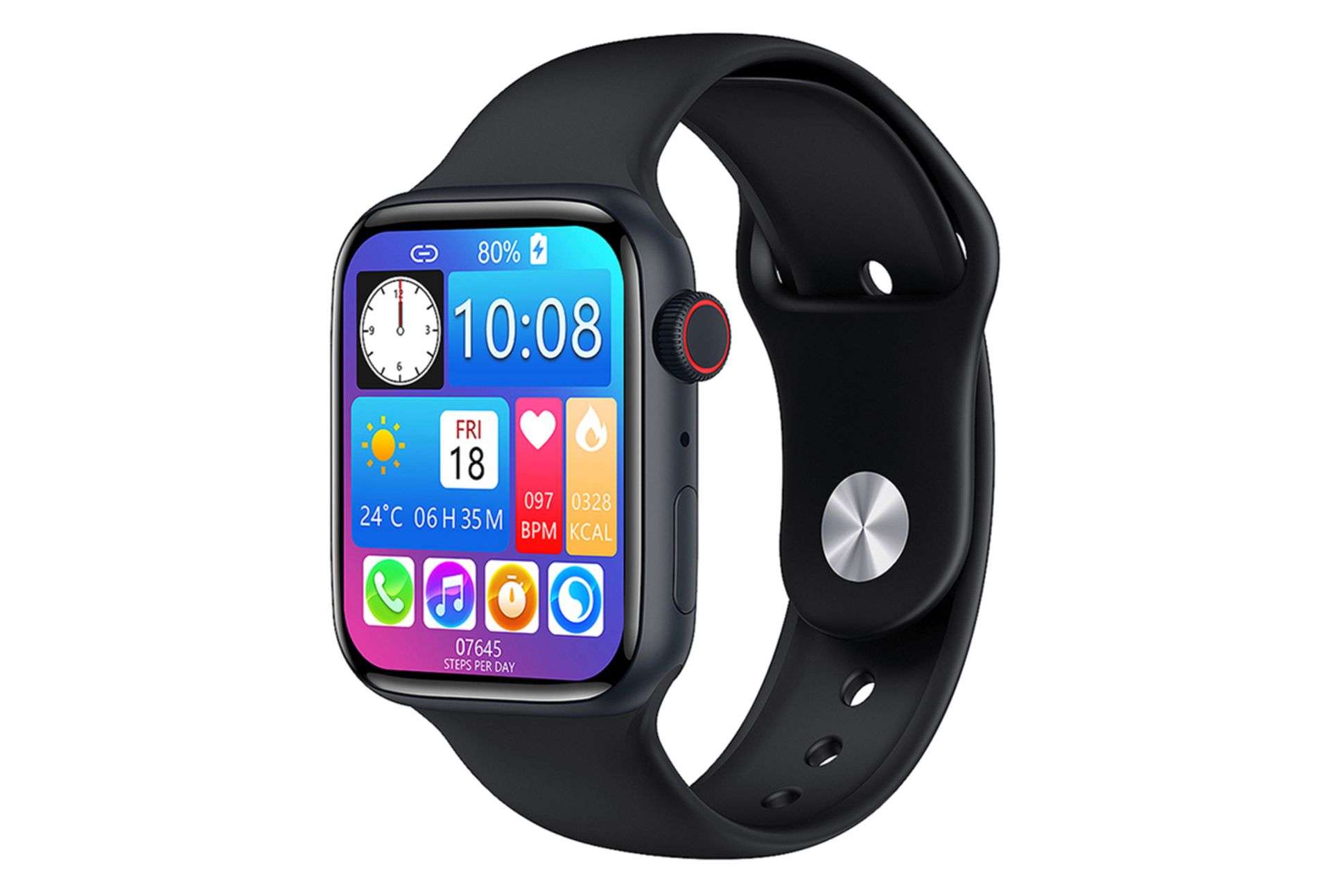 نمای نیمرخ راست ساعت هوشمند پرو وان PWS04