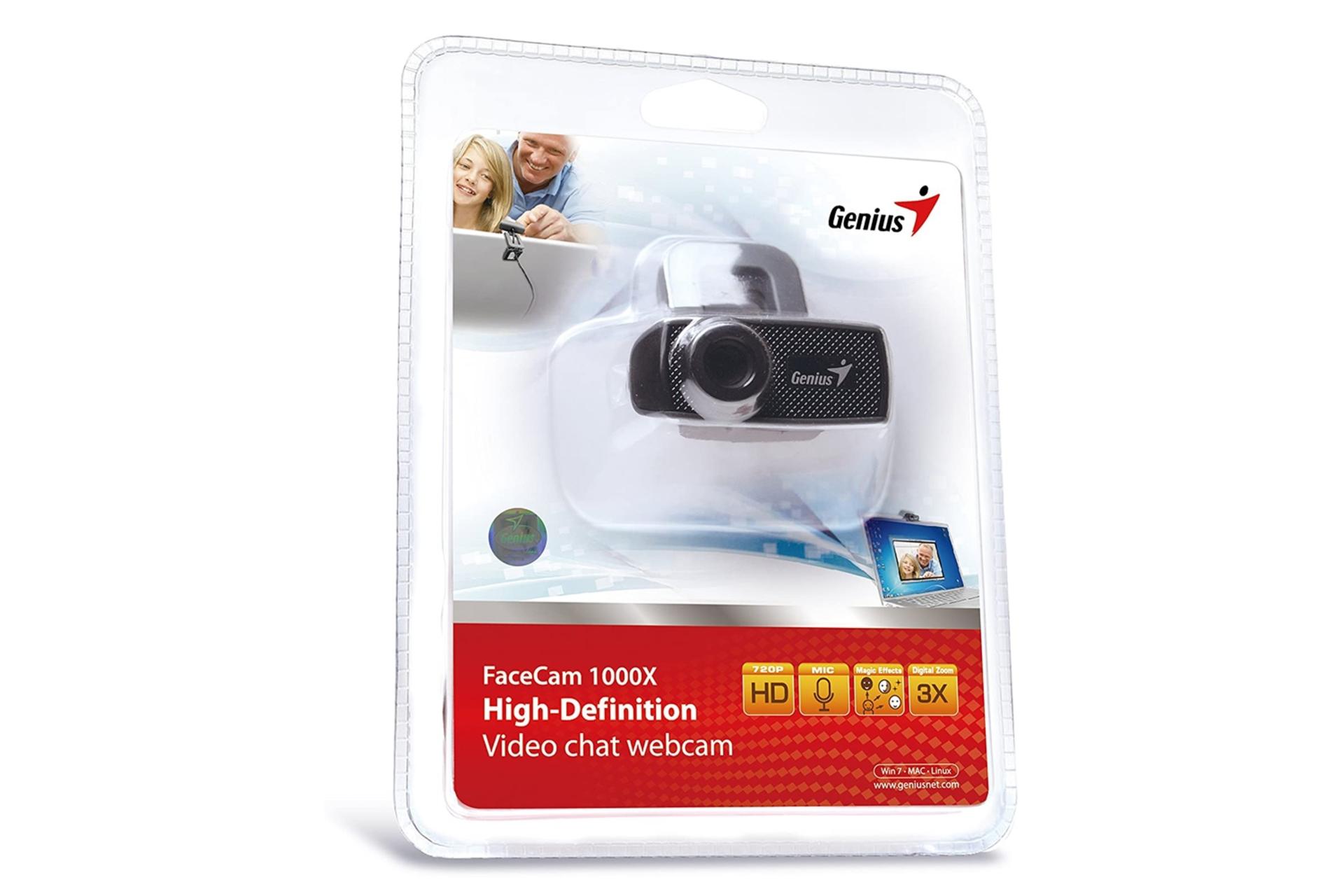 پکیج Genius FaceCam 1000X / وب کم FaceCam 1000X جنیوس