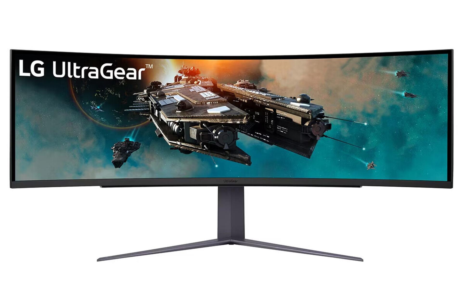 مرجع متخصصين ايران مانيتور ال جي 49 اينچ مدل UltraGear 49GR85DC نماي جلو