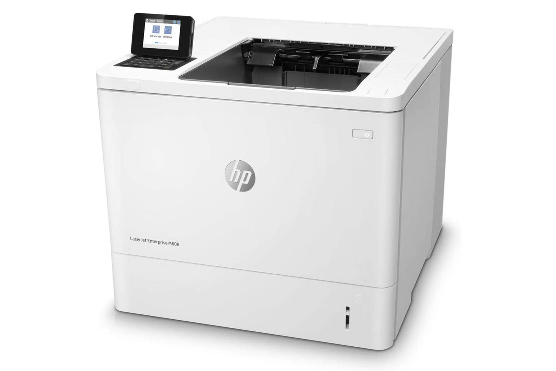 پرینتر اچ پی HP LaserJet Enterprise M608dn نمای جلو