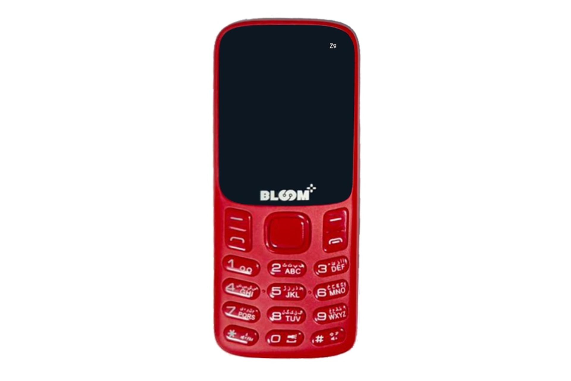 پنل جلو گوشی موبایل بلوم Bloom Z9 قرمز