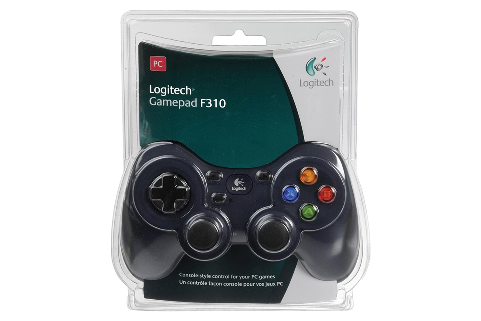 نمای جلوی پک دسته بازی لاجیتک F710 وایرد کنترلر