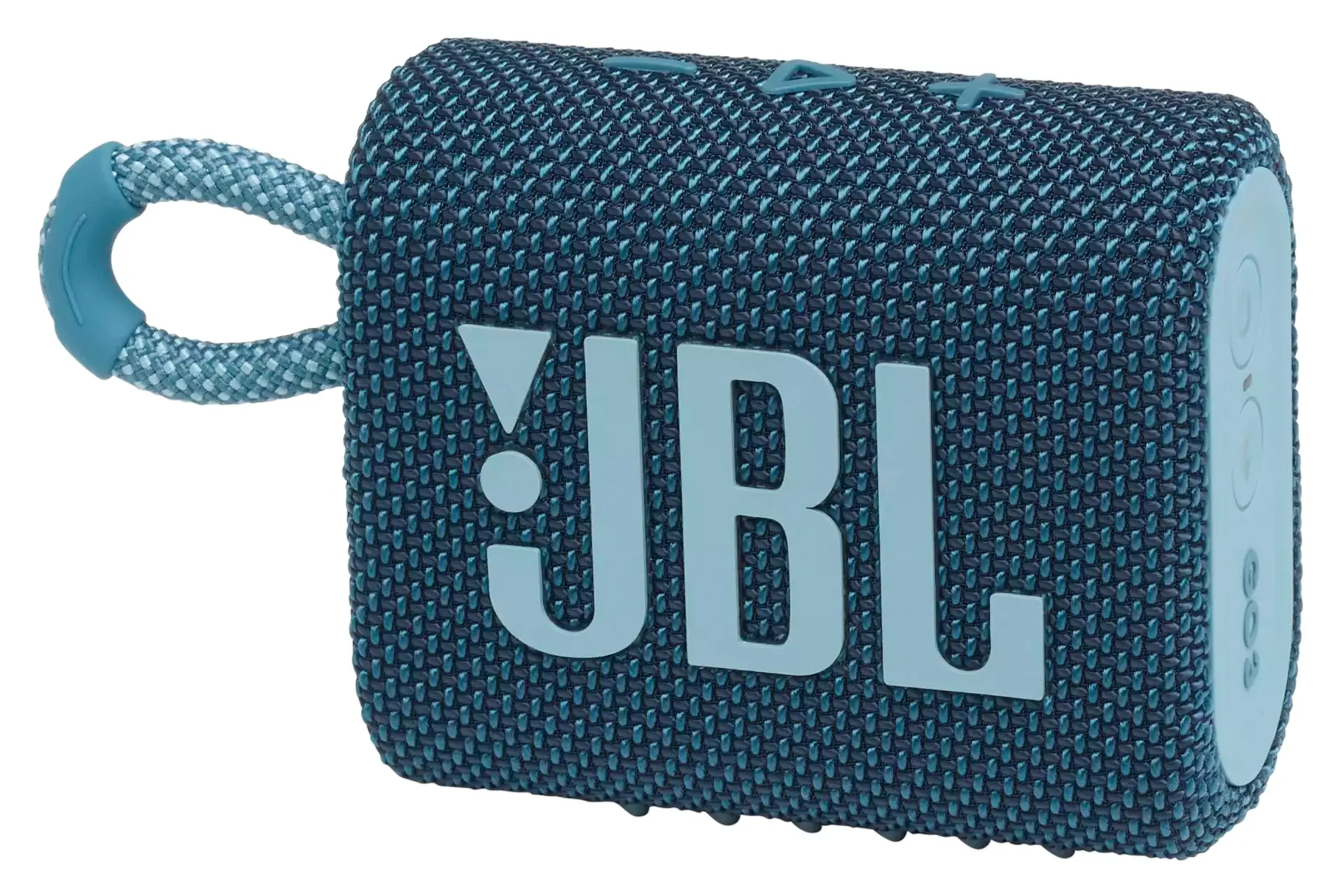 نمای راست اسپیکر جی بی ال JBL Go 3 آبی