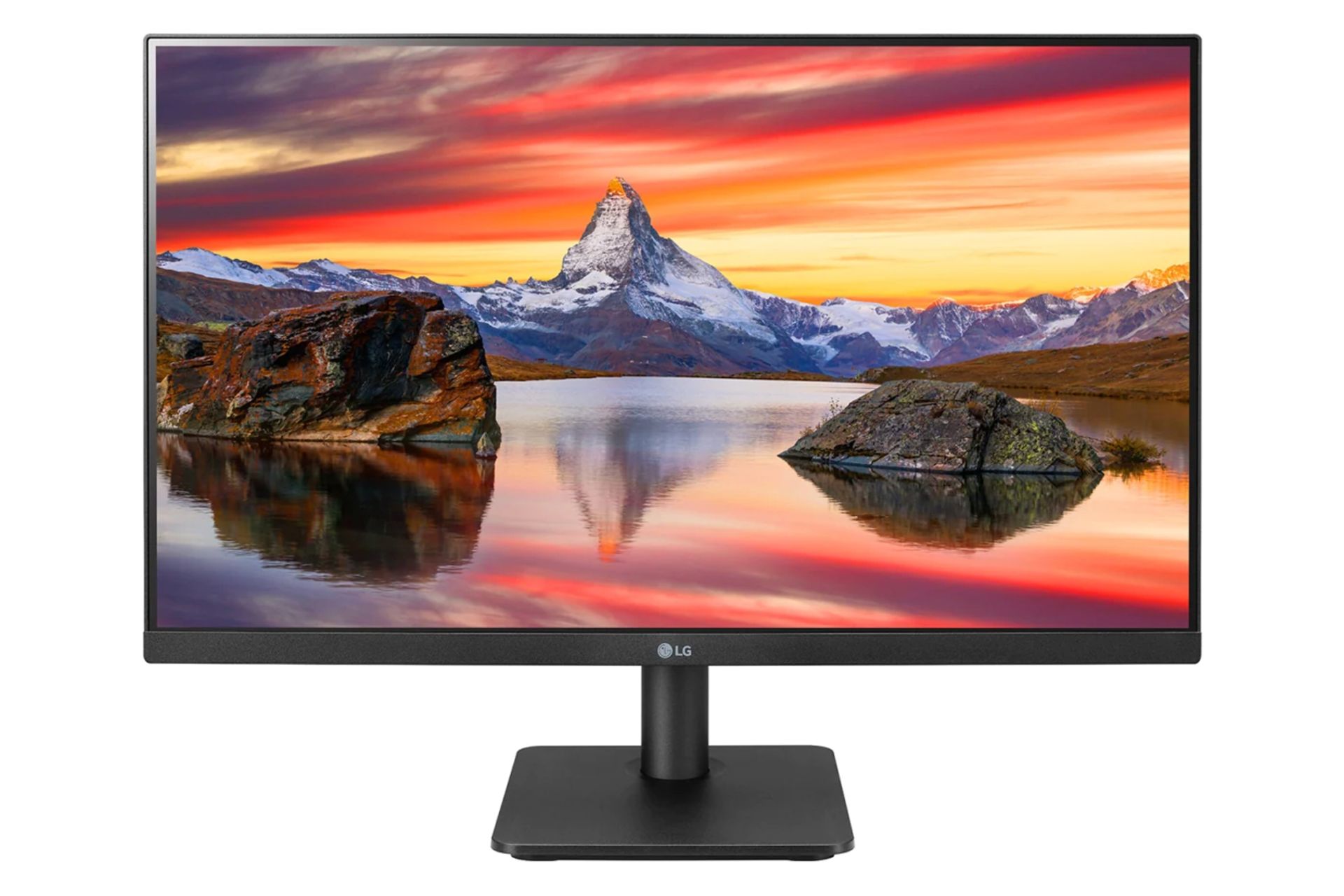 نمای روبه رو مانیتورlg 24mp400 fhd monitor   