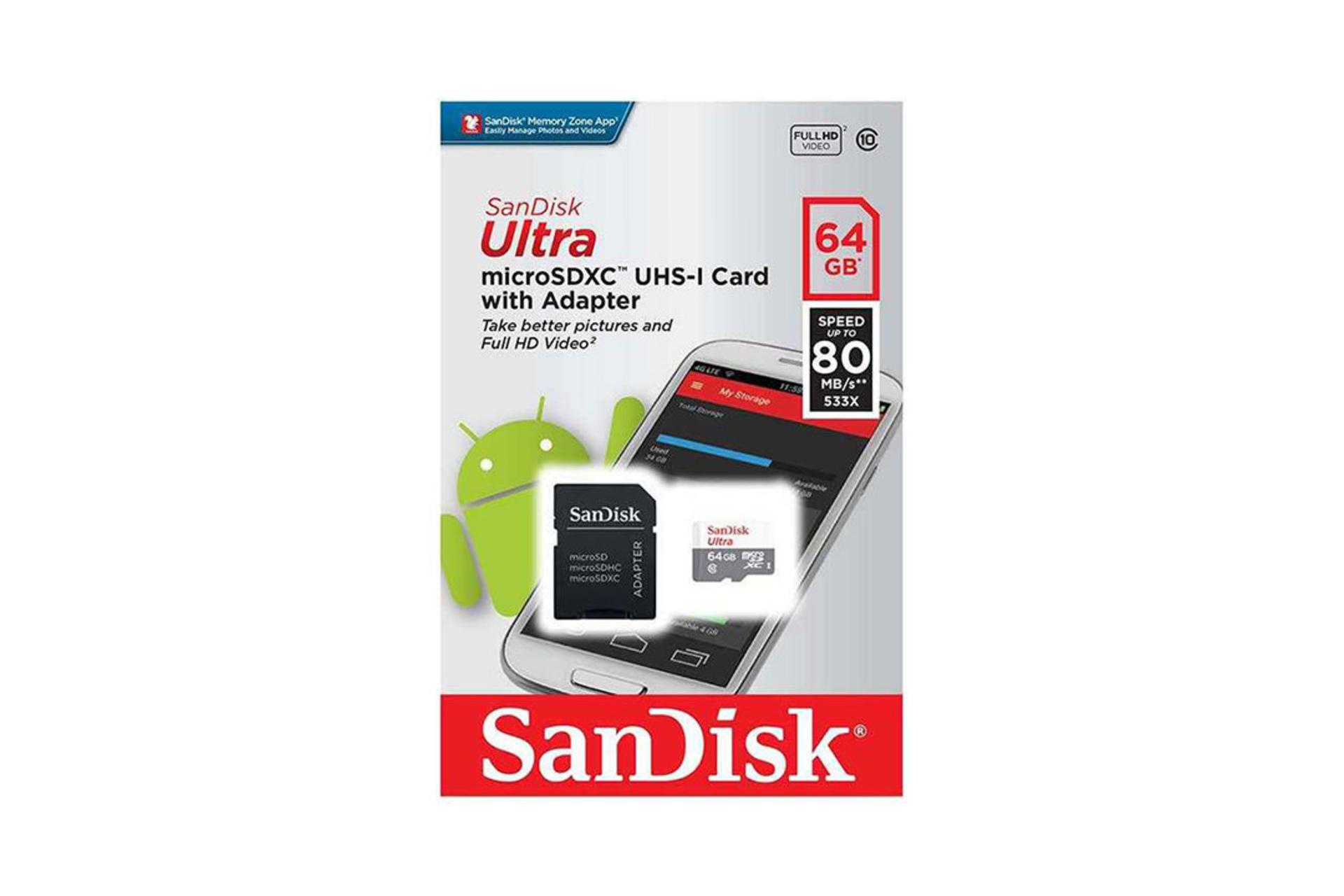 SanDisk Ultra microSDXC Class 10 UHS-I U1 64GB