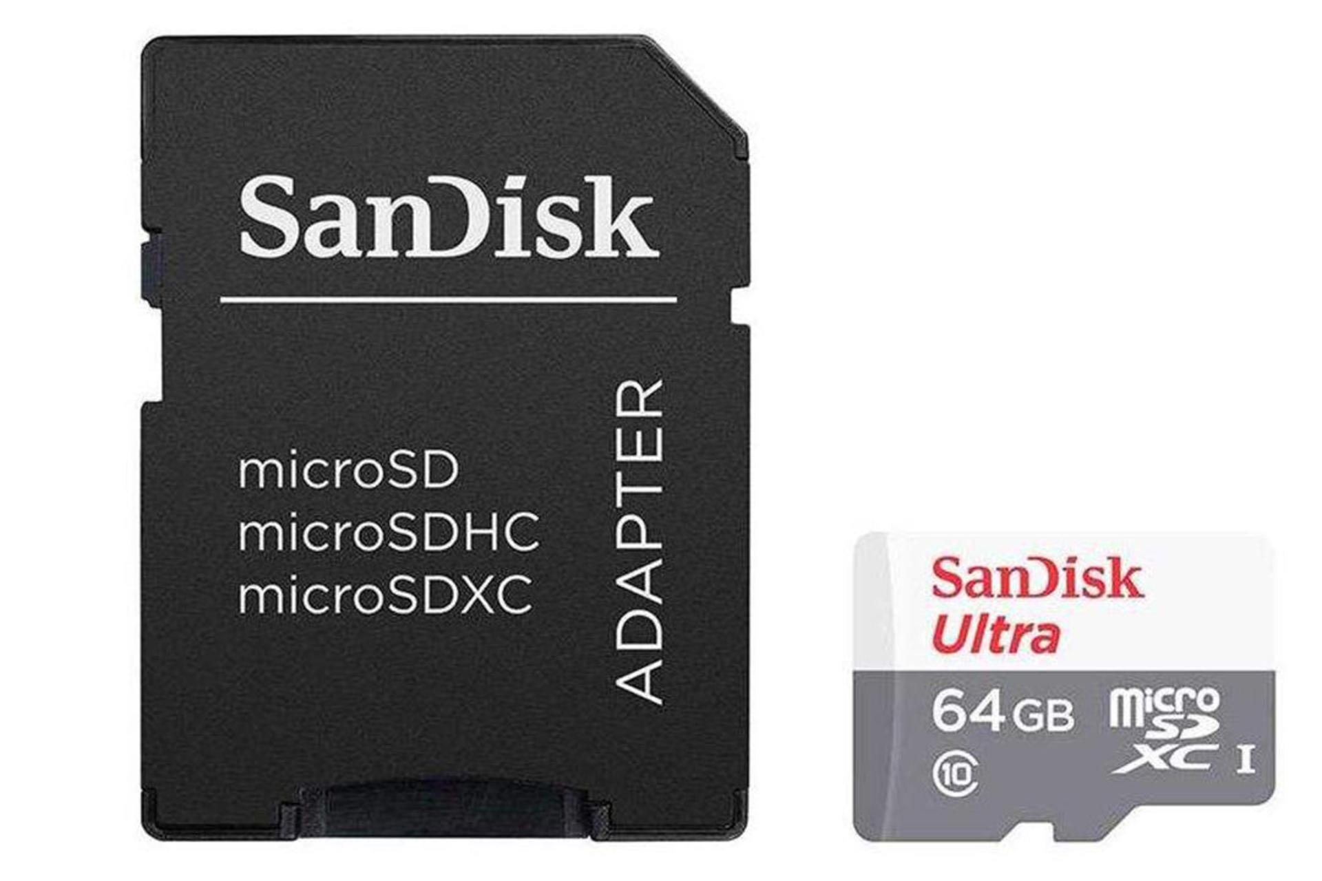 مرجع متخصصين ايران SanDisk Ultra microSDXC Class 10 UHS-I U1 64GB
