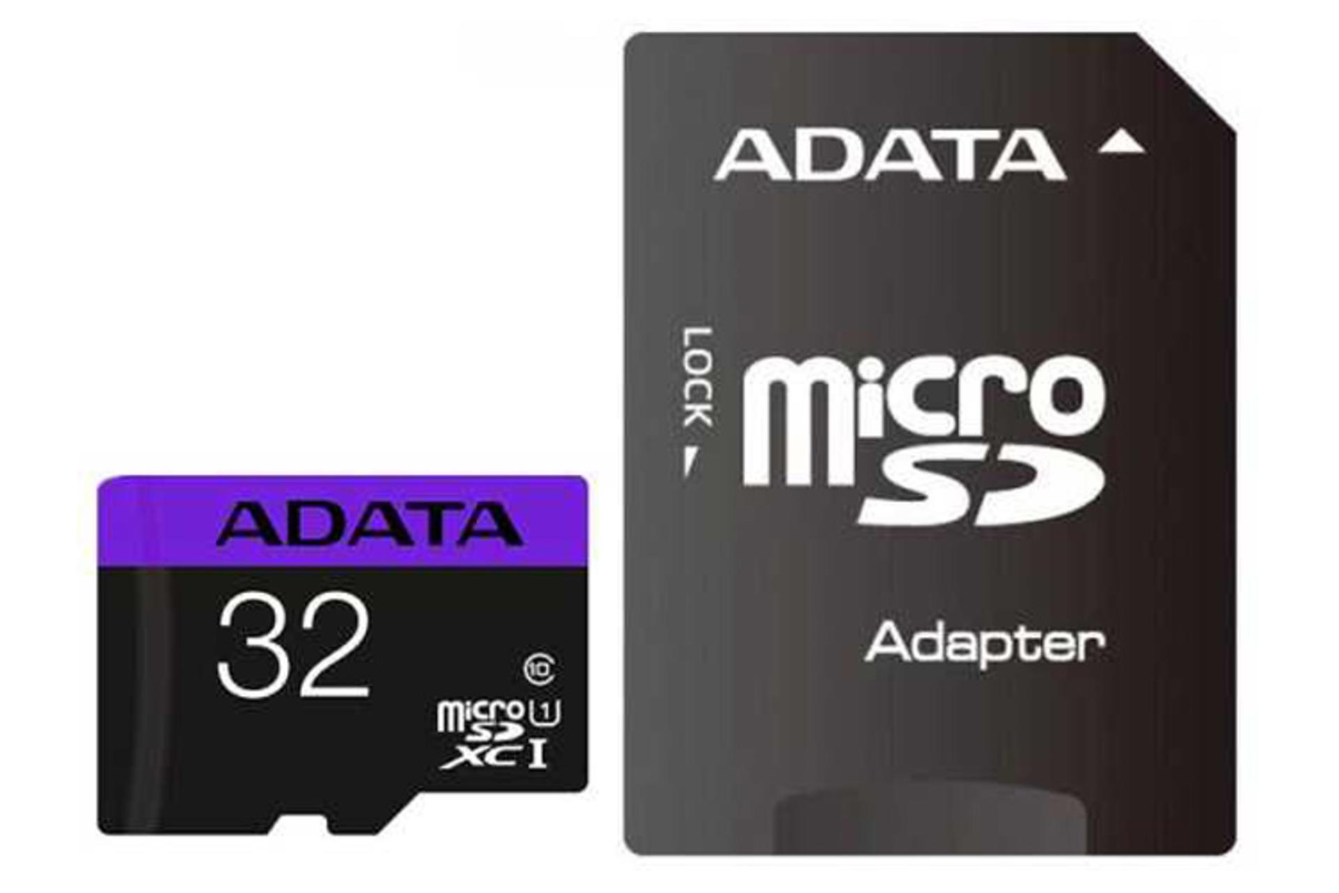 کارت حافظه ای دیتا microSDHC با ظرفیت 32 گیگابایت مدل Premier کلاس 10 با سرعت 80 مگابایت برثانیه همراه آداپتور