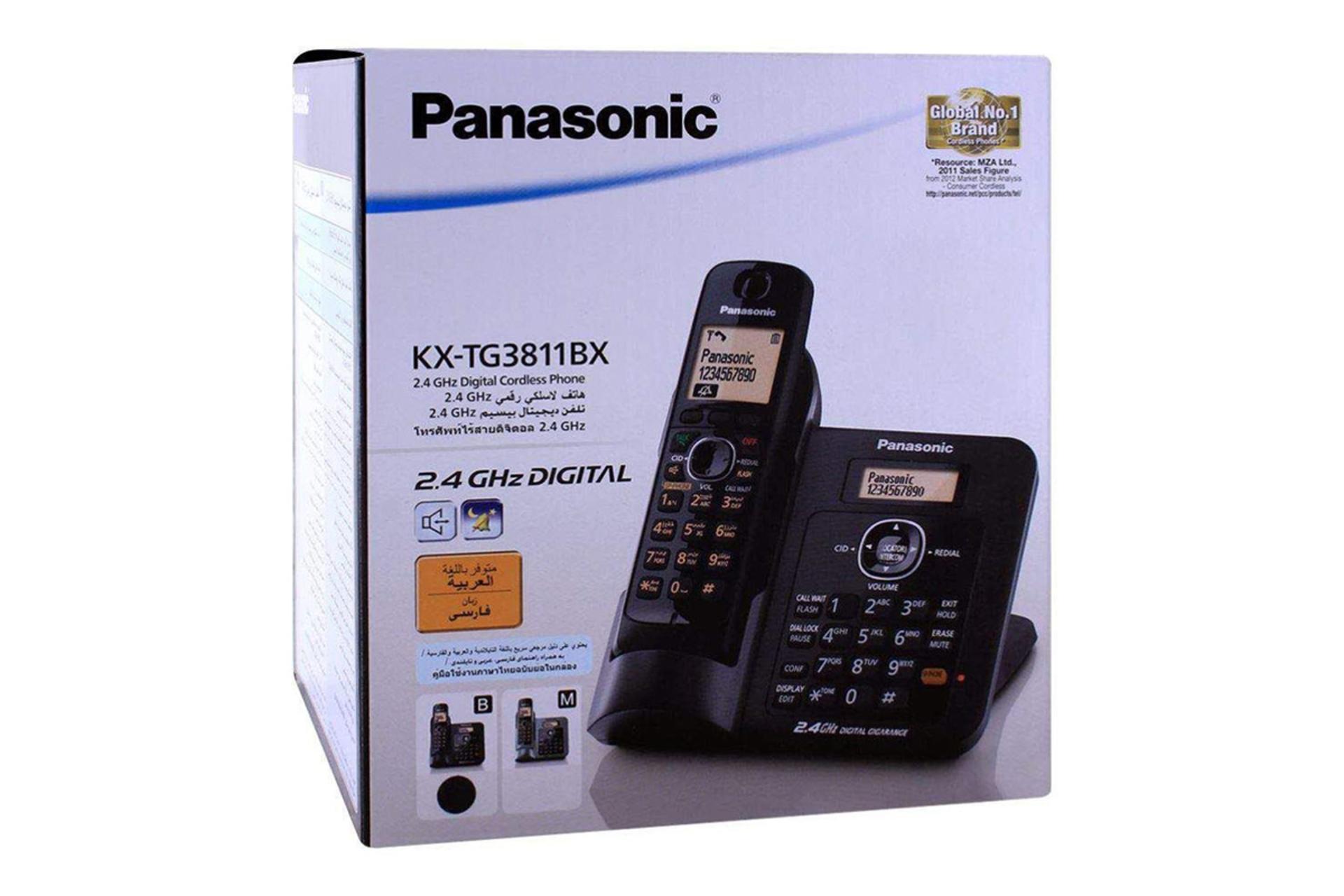 تلفن پاناسونیک KX-TG3811BX جعبه