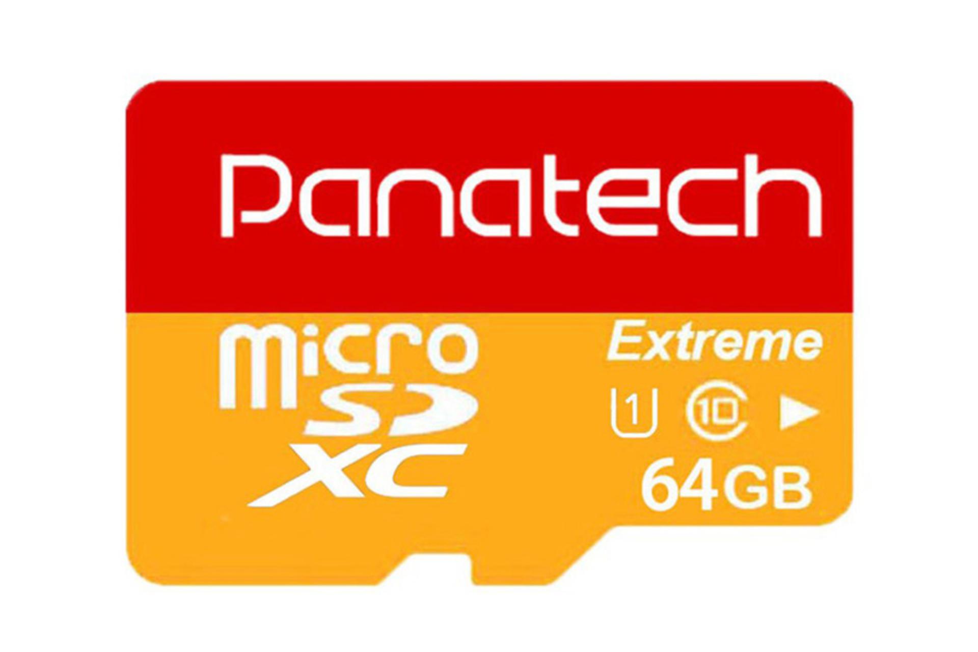 کارت حافظه پاناتک Panatech Extreme microSDXC Class 10 UHS-I U1 64GB
